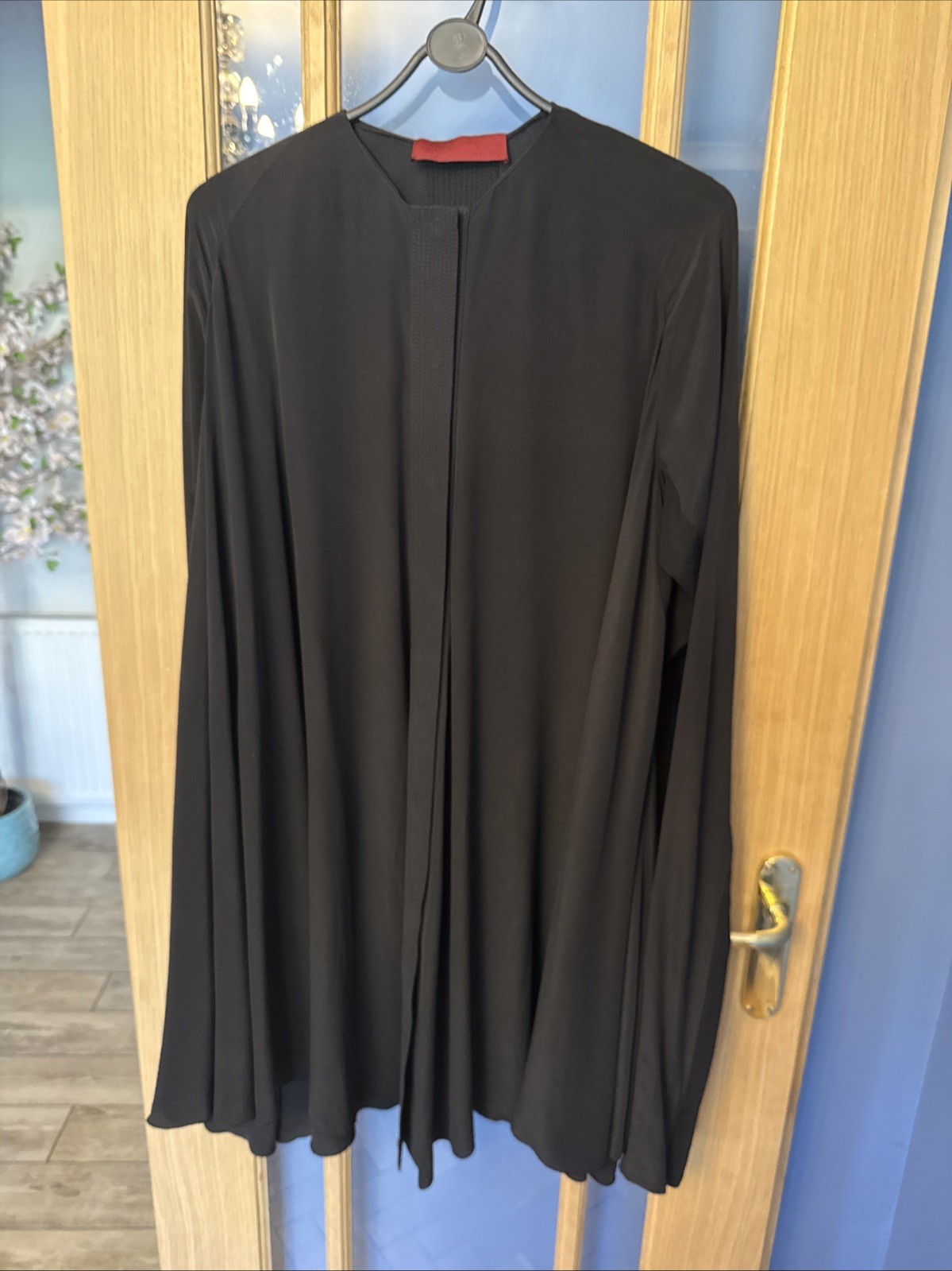 Diliborio Dress 100% Silk Black Long Sleeve It 36 / UK 8 RRP €899