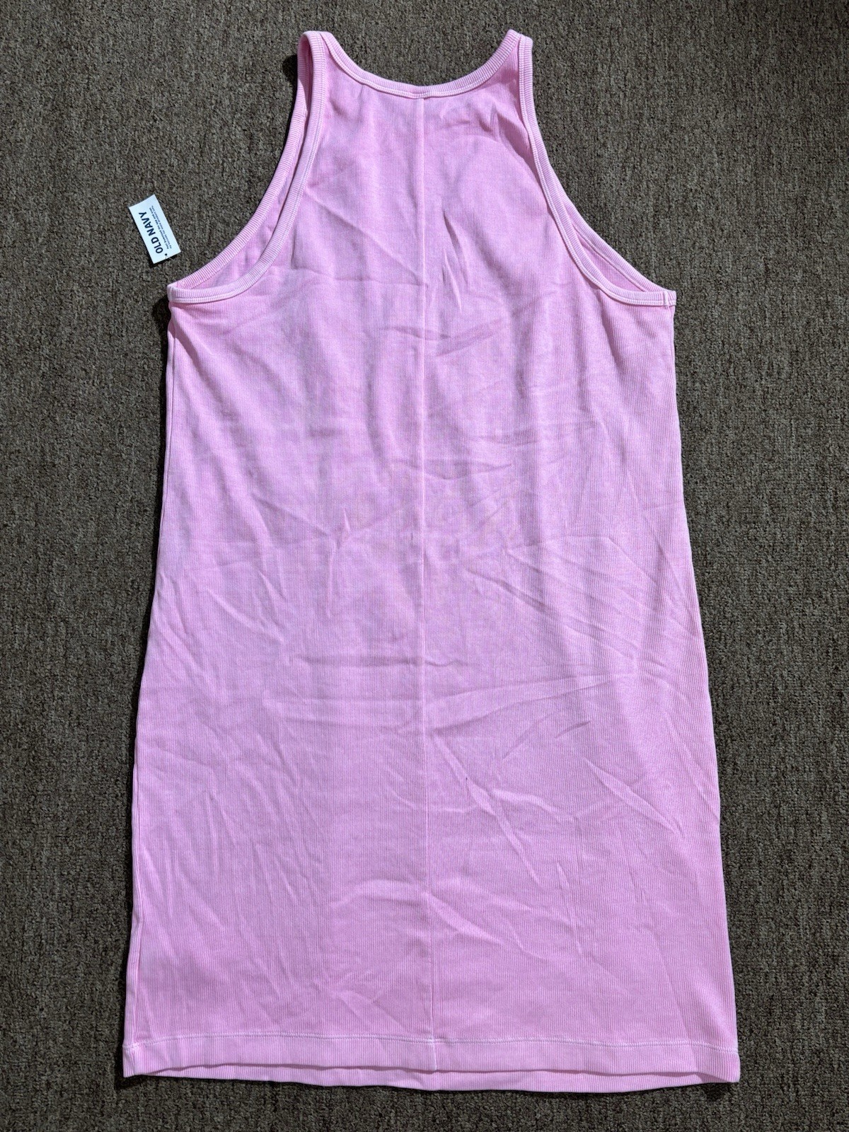 31A NWT Old Navy Womens 2X Sleeveless High-Neck Knit T-Shirt Dress| Anemone Pink