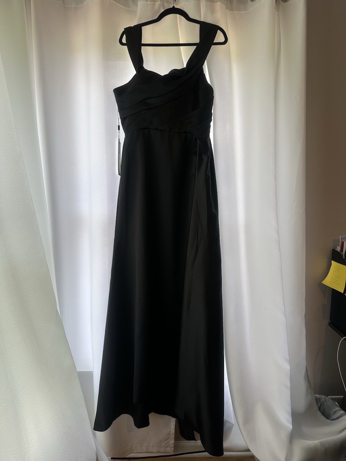 RYANTH Black Off the Shoulder Sleeveless Maxi Long Dress Polyester Woven Size 10