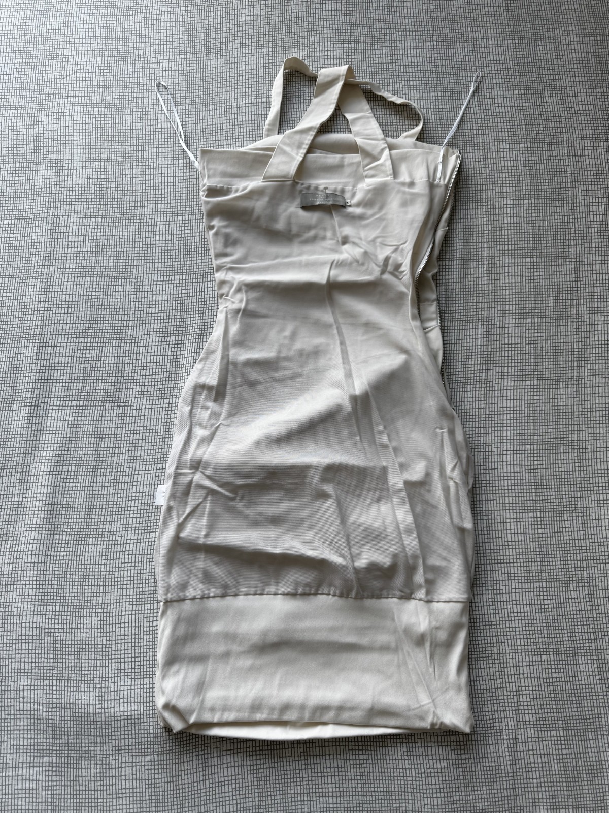 Preen by Thornton Bregazzi White Ted Link Ruched Dress M
