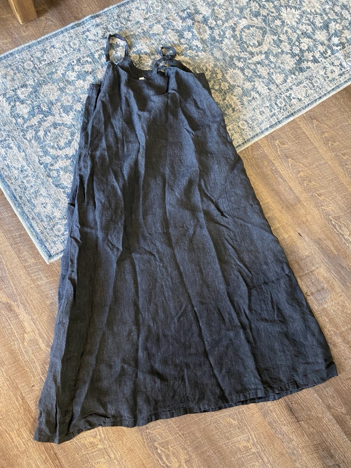 Eileen Fisher 100% Organic Linen Flowy Dress XXS