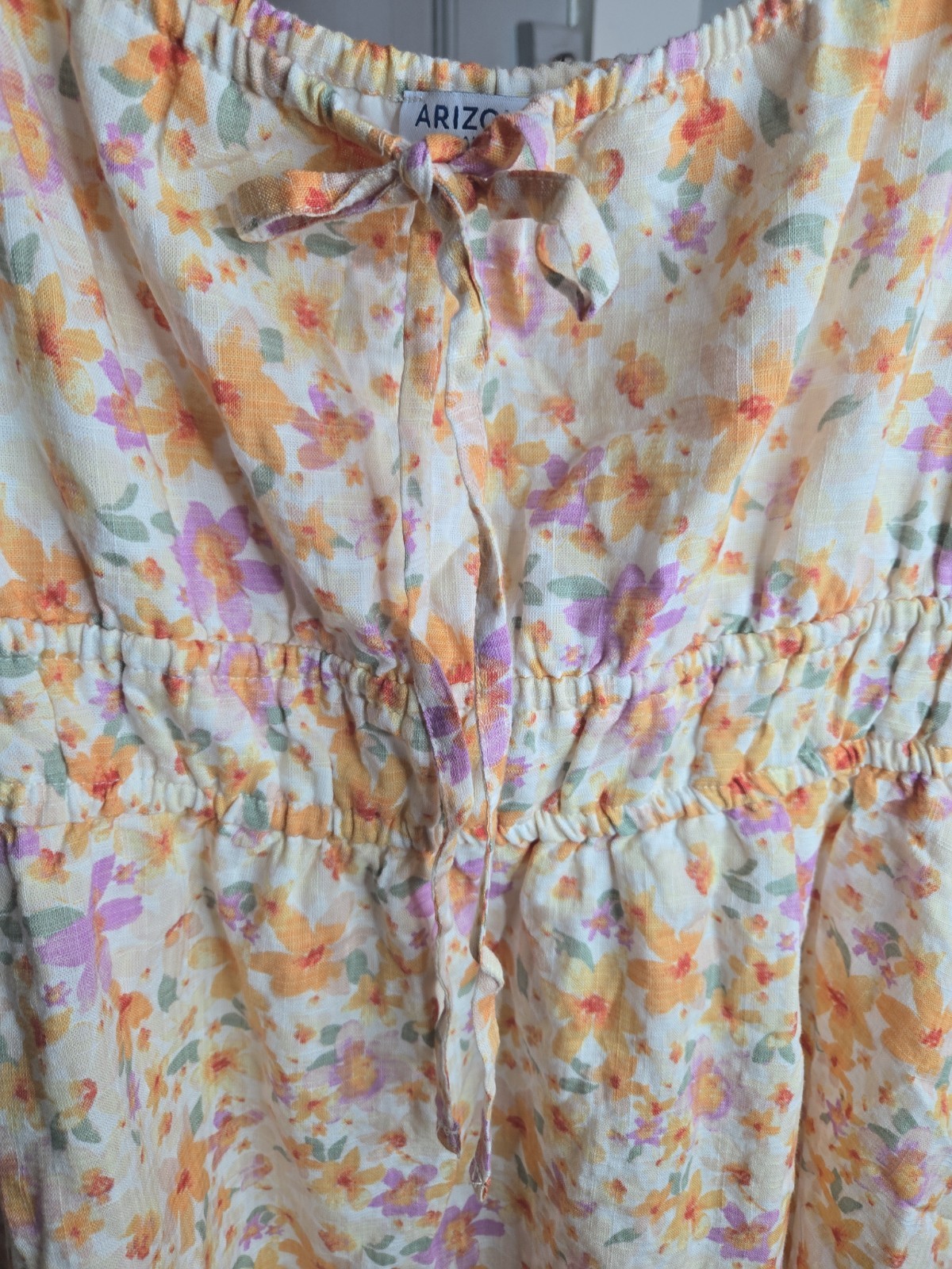Arizona Jean Co. Orange Multi Floral Dress