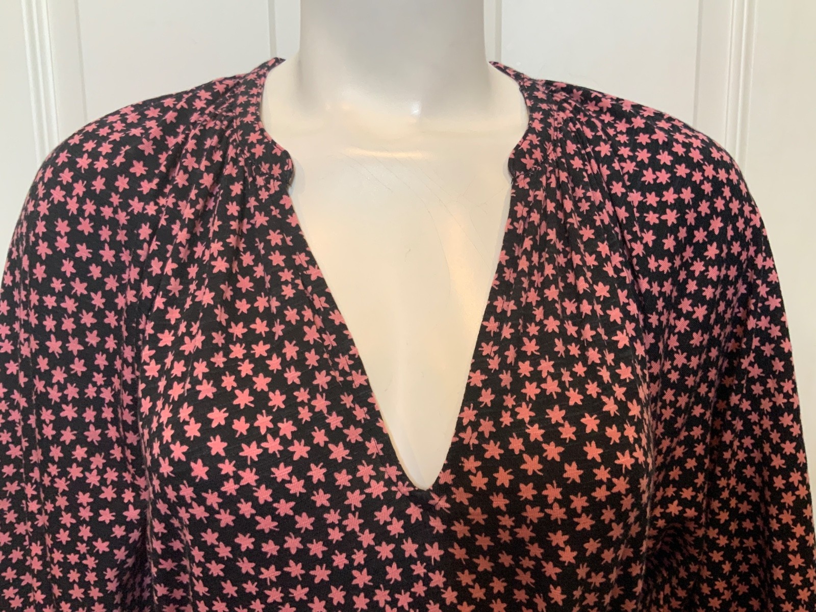 Boden Black & Pink Floral Patterned Midi Dress, Size 6P, NWT! $168.00