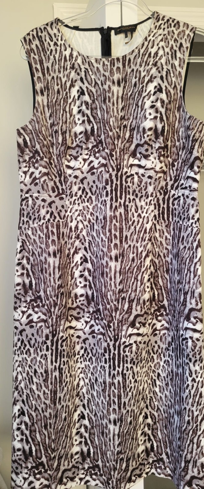 Donna Karan Women’s Animal Print, Sleeveless Dress In Size 12