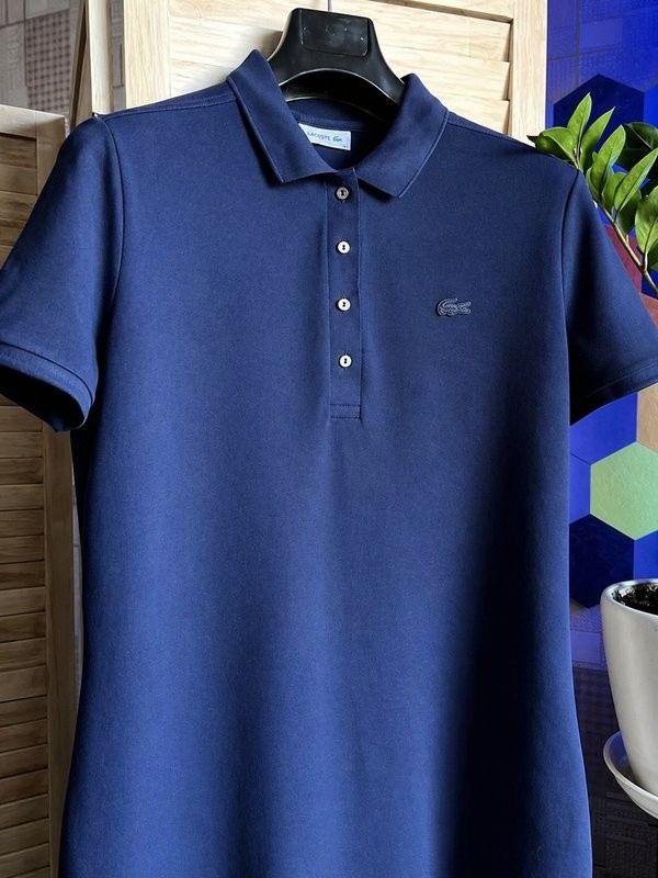 womens lacoste dress navy cotton xxl