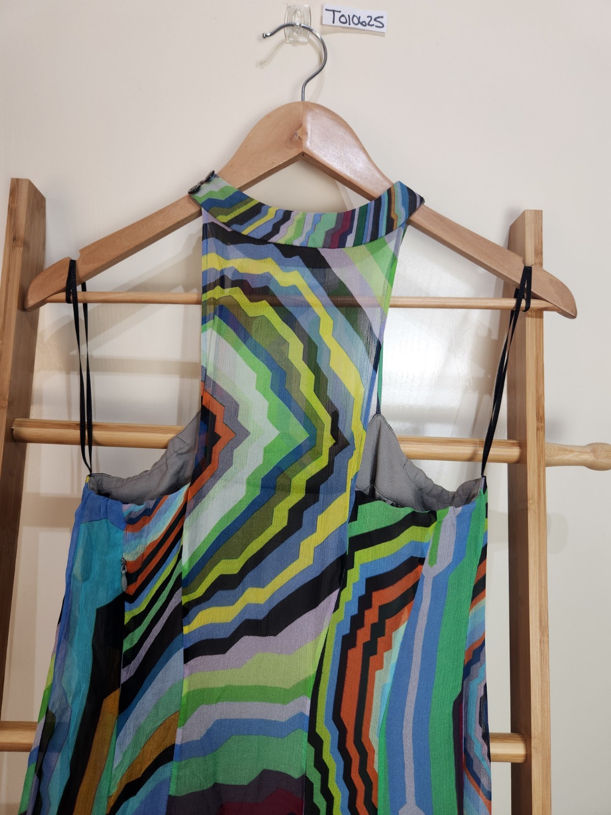 Scanlan Theodore Multicolour Sleeveless Silk Lined Maxi Dress Size 8