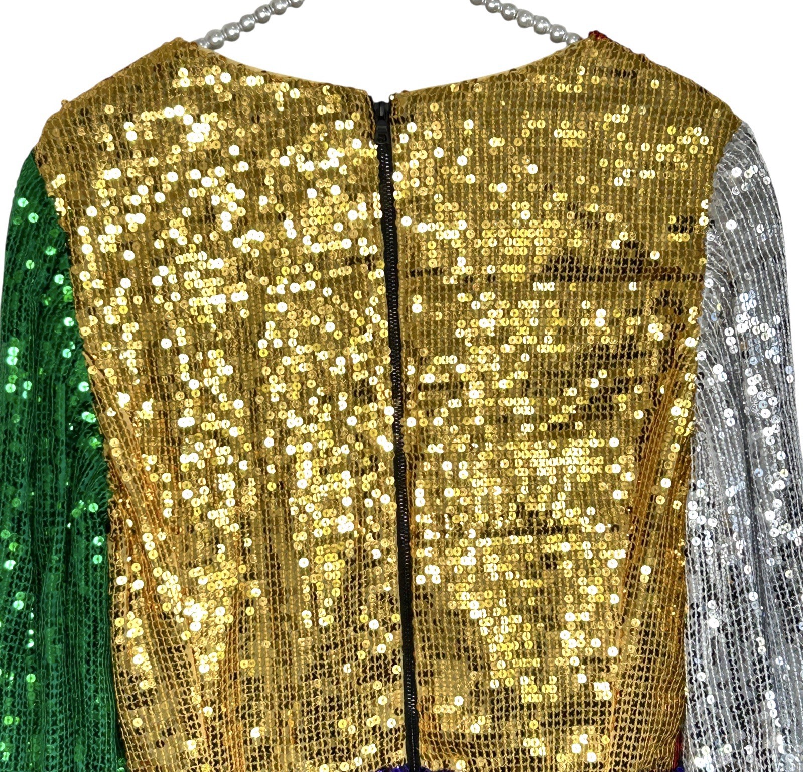 Alice + Olivia Blaze Sequin Colorblock Mini Dress 10 NYE Holiday Party Hoco NWT