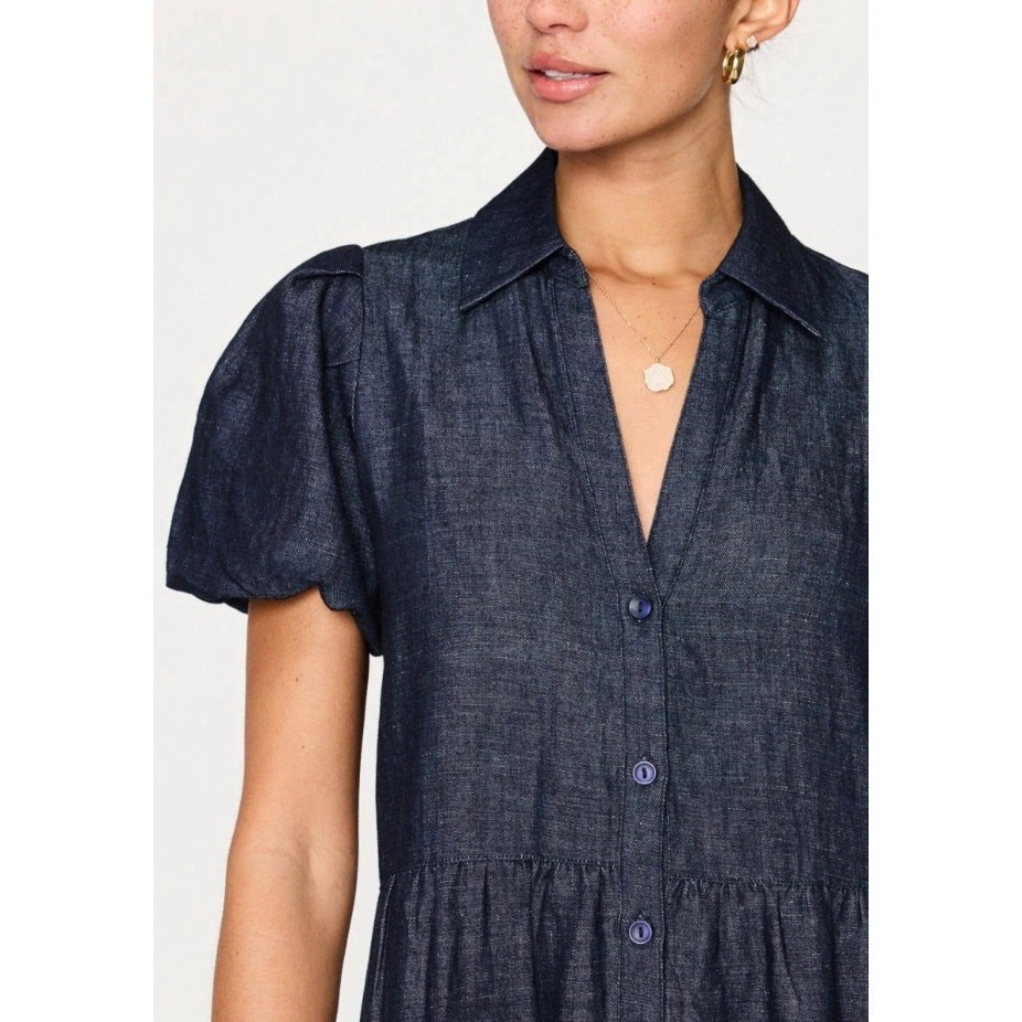 Brochu Walker The Havana Indigo Denim Dress size L large