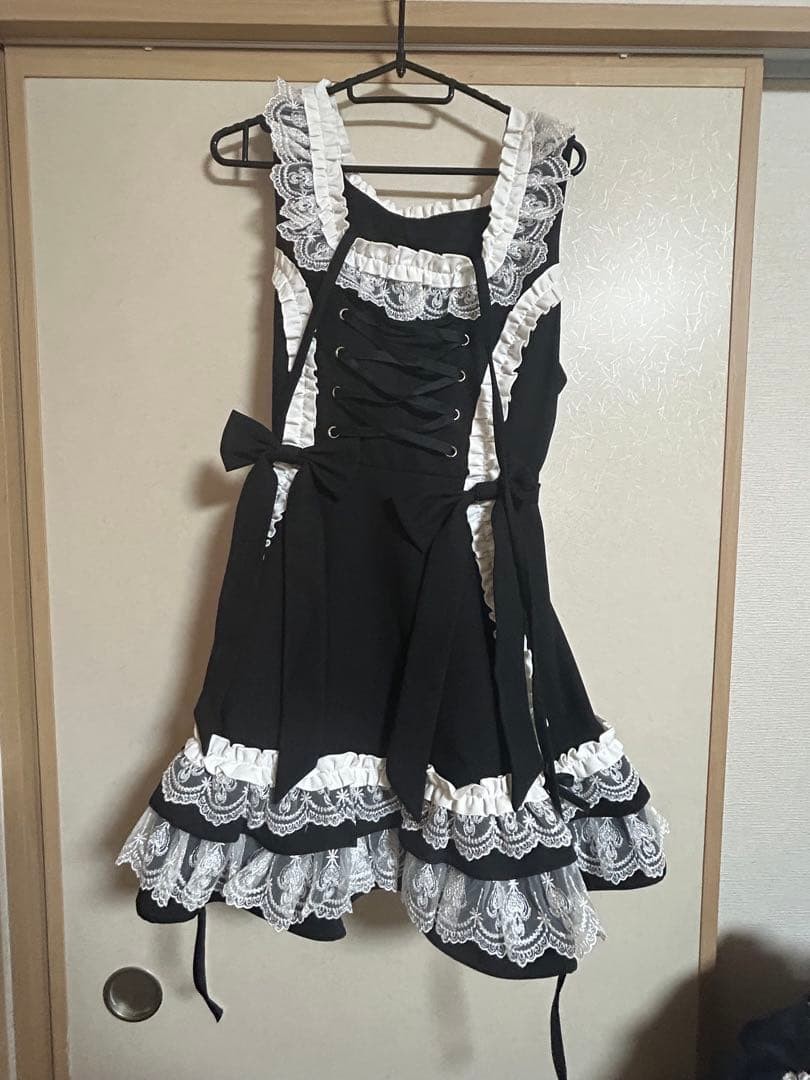 DearMyLove Emily Millefeuille Jumper Skirt Black