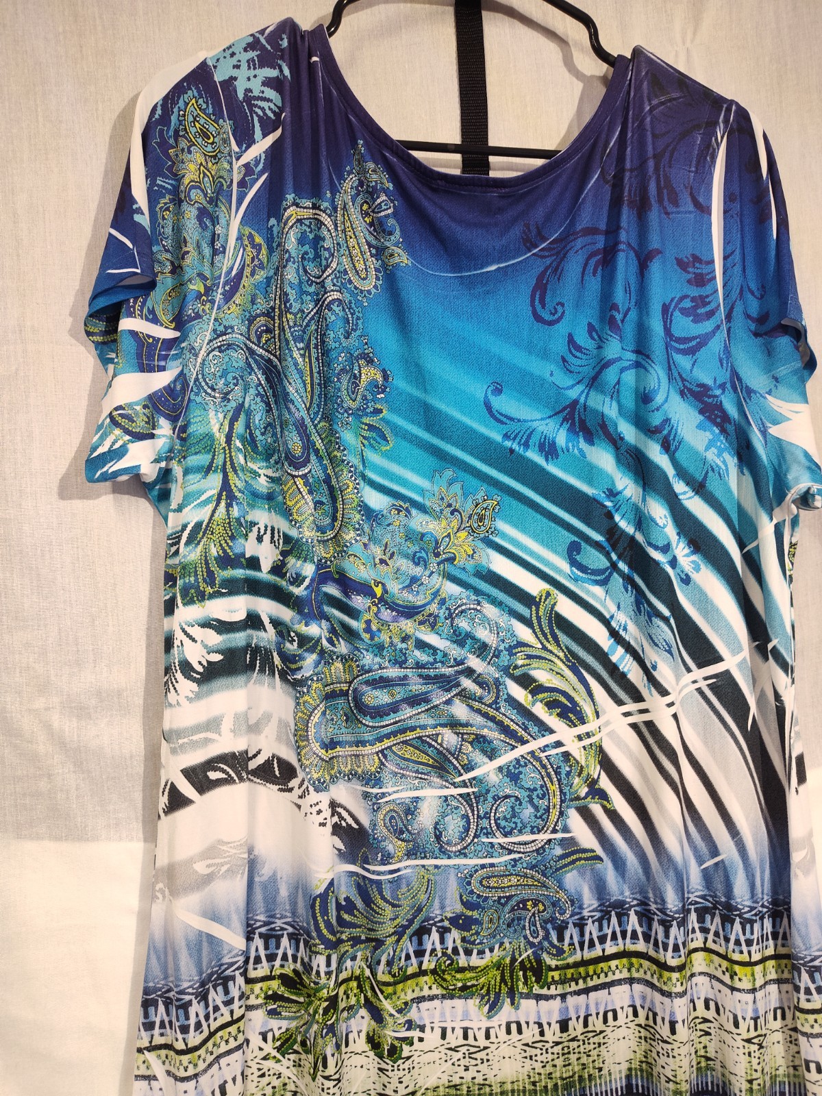 womens plus size dresses 18-20 Abstract Midi Stretch Short Sleeves Avenue