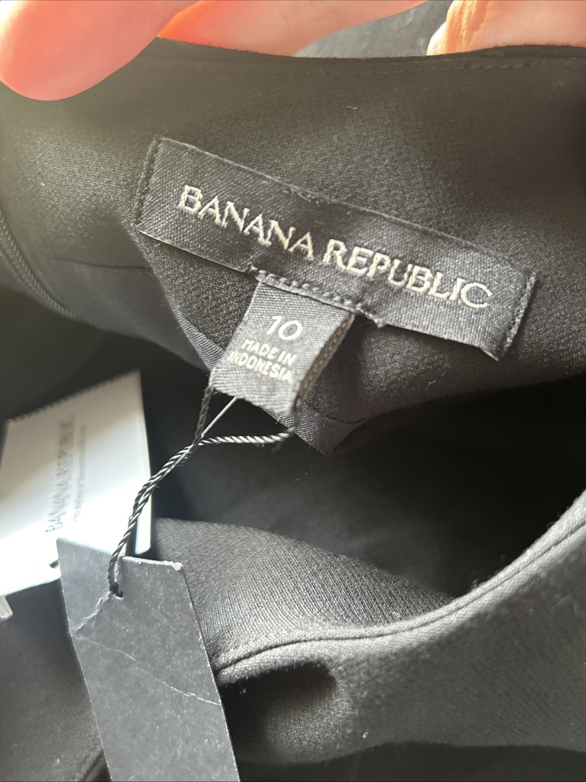 Banana Republic 10 NWT Black Sleeveless Midi Knit Dress Formal Office Classy