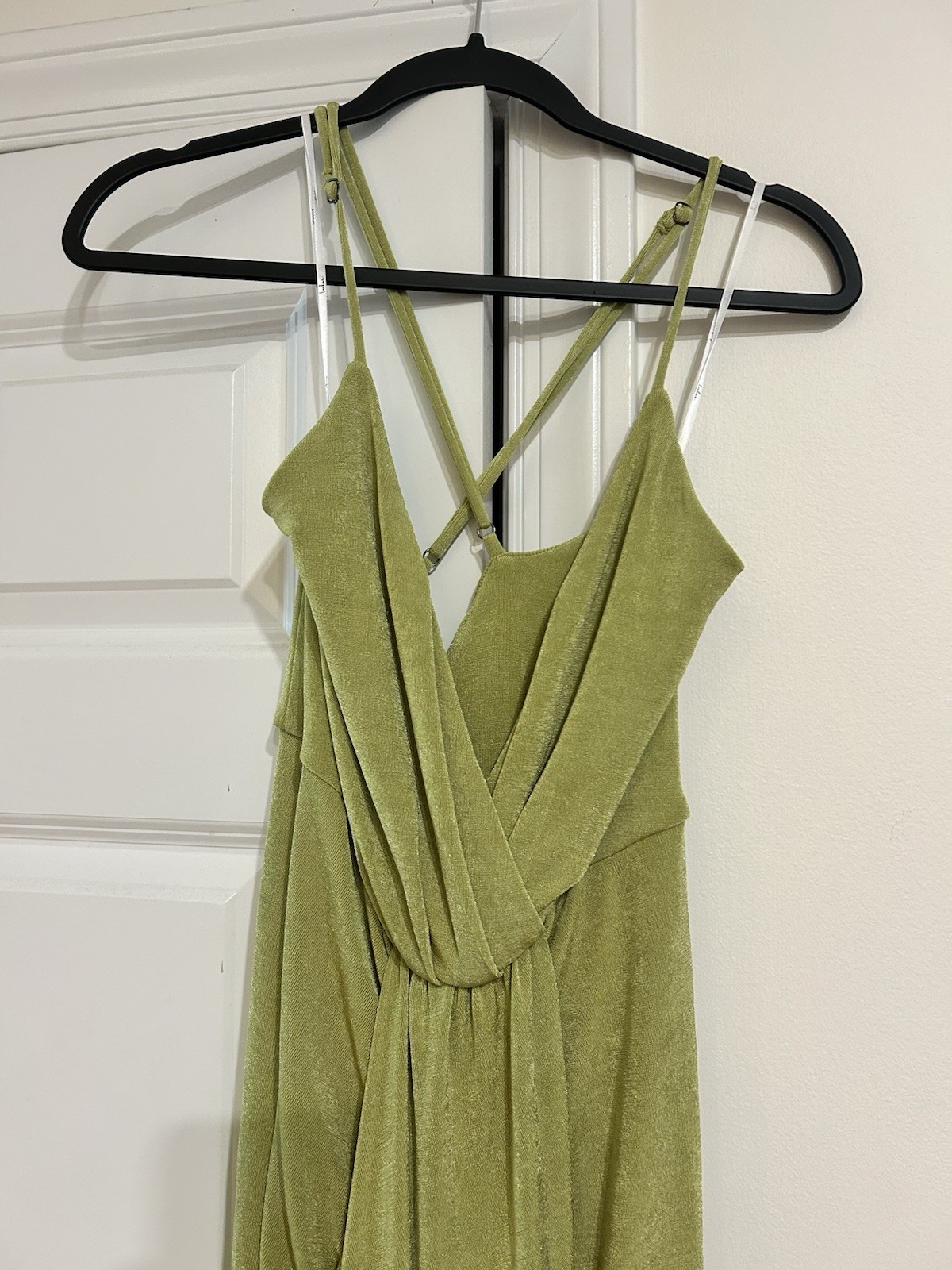 Light Green Surplice Midi Dress Lulus Size Large