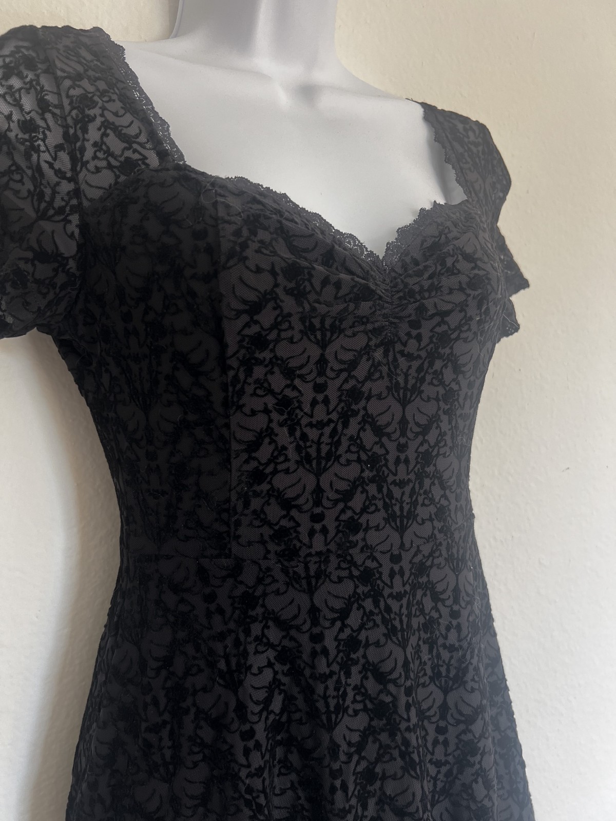NWT KILLSTAR x ADVENTURE TIME Marceline Skater Dress Black Goth Floral XS