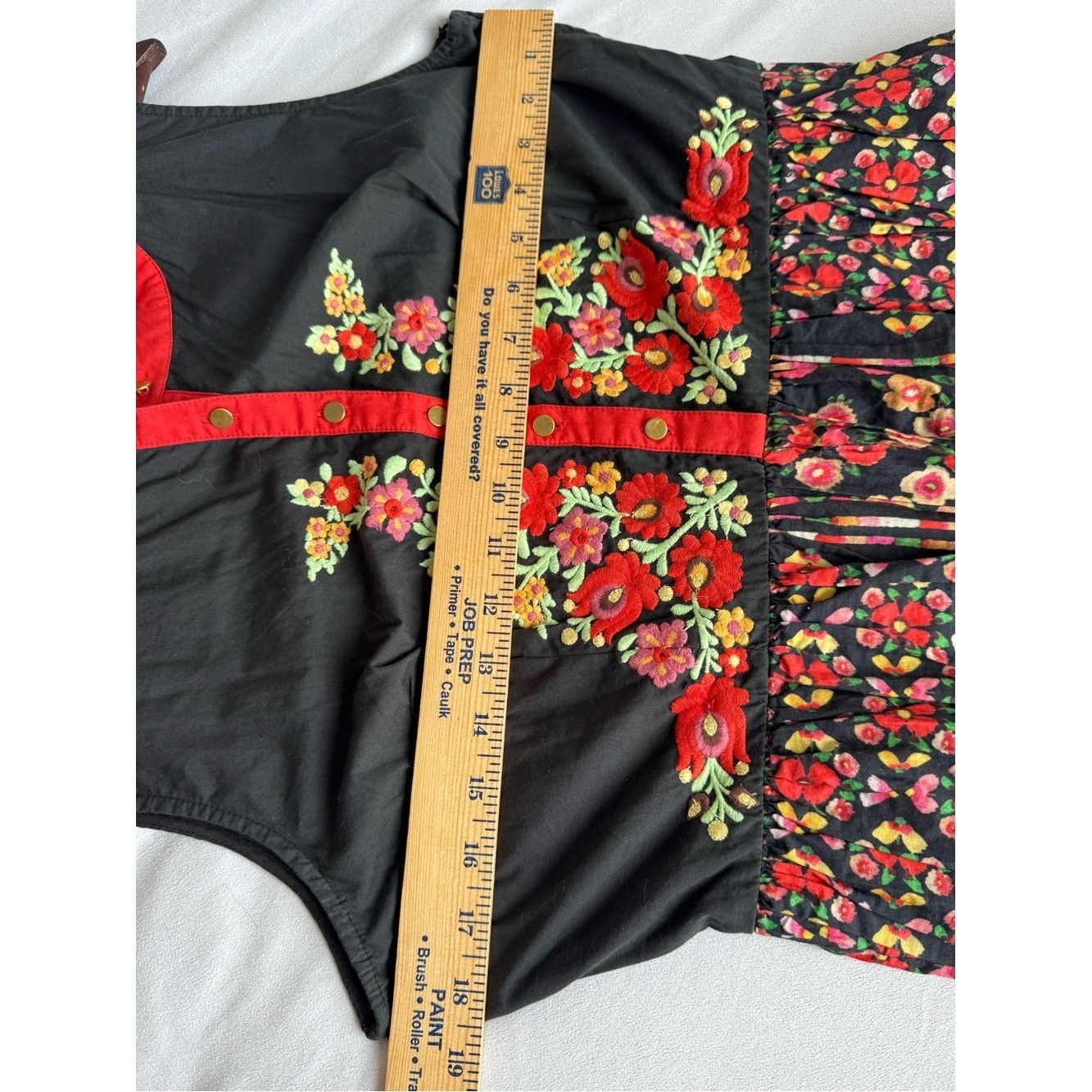 ModCloth Conversation Masterpiece A-Line Midi Dress retro floral Women Large
