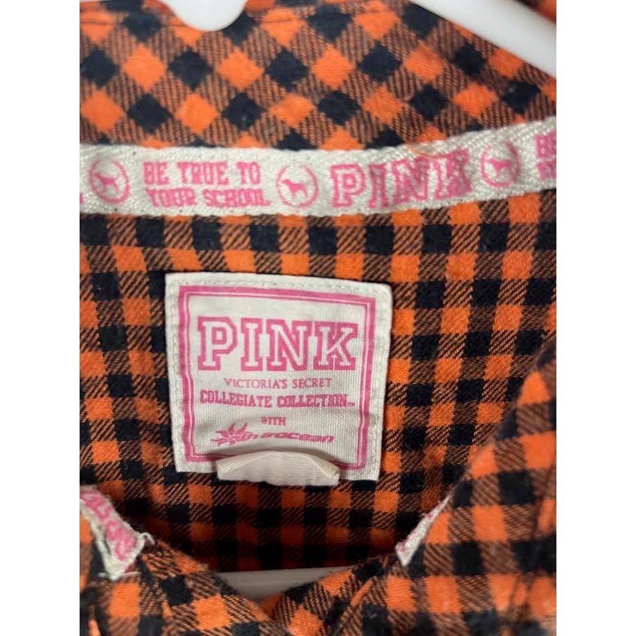 Womans Pink Florida Gators Dress Excellent Condition Orange Plaid Small (i2/18)