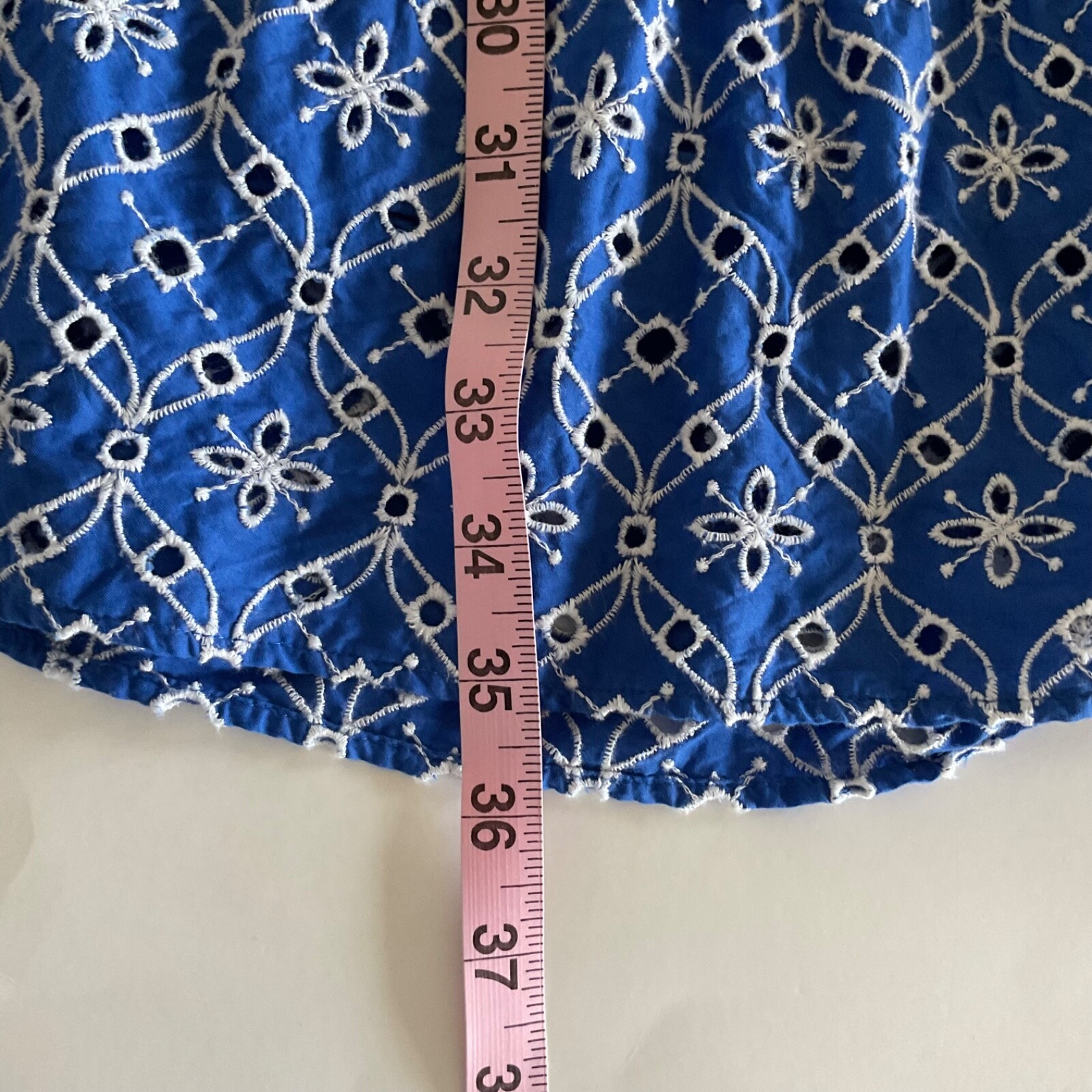 Lilly Pulitzer Morrie Ruffle Sleeve Eyelet Dress 14 Blue Grotto Flutter Eyelet