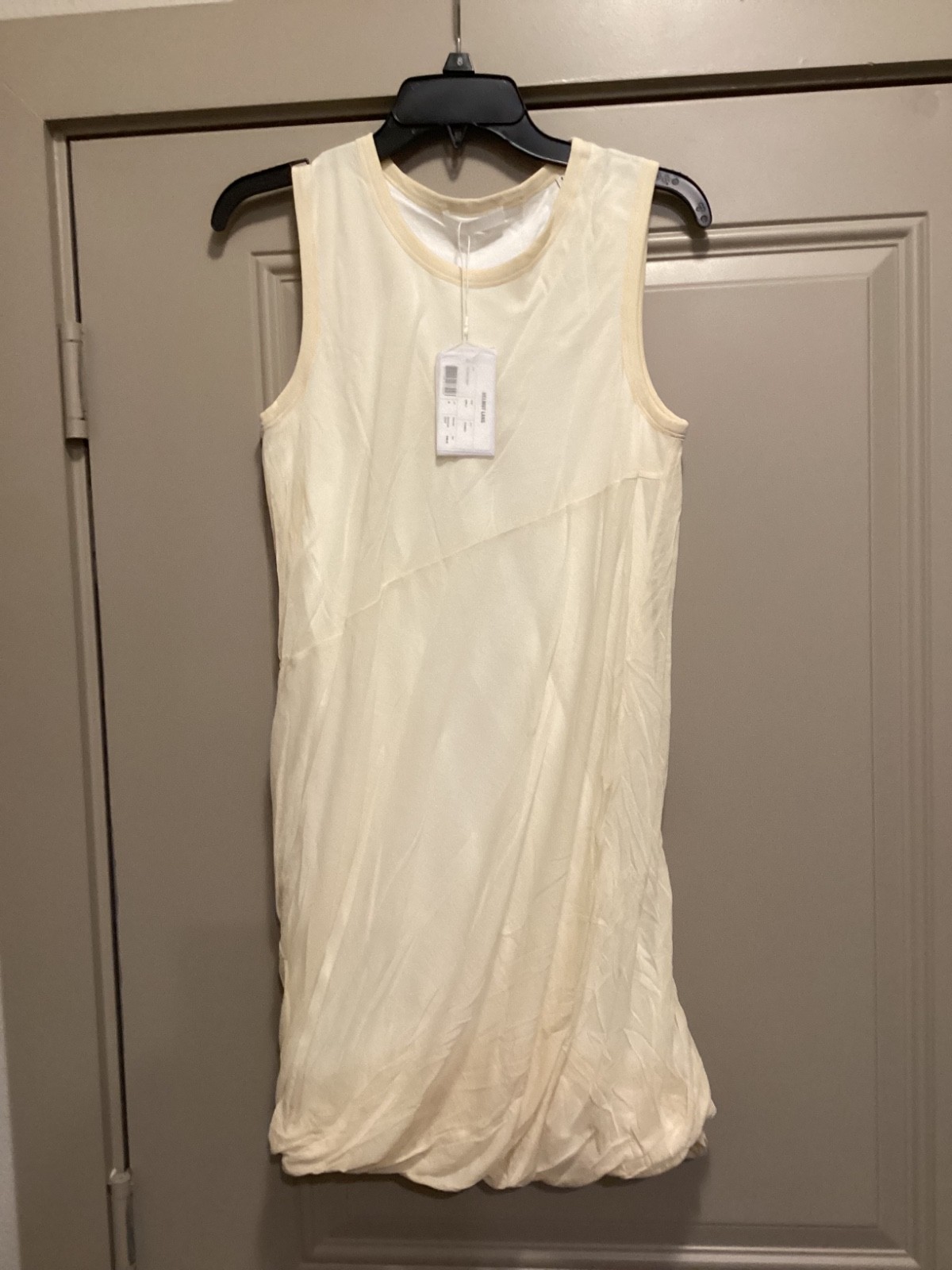 NWT Helmut Lang Bubble Hem Cotton Dress X-Small, $395