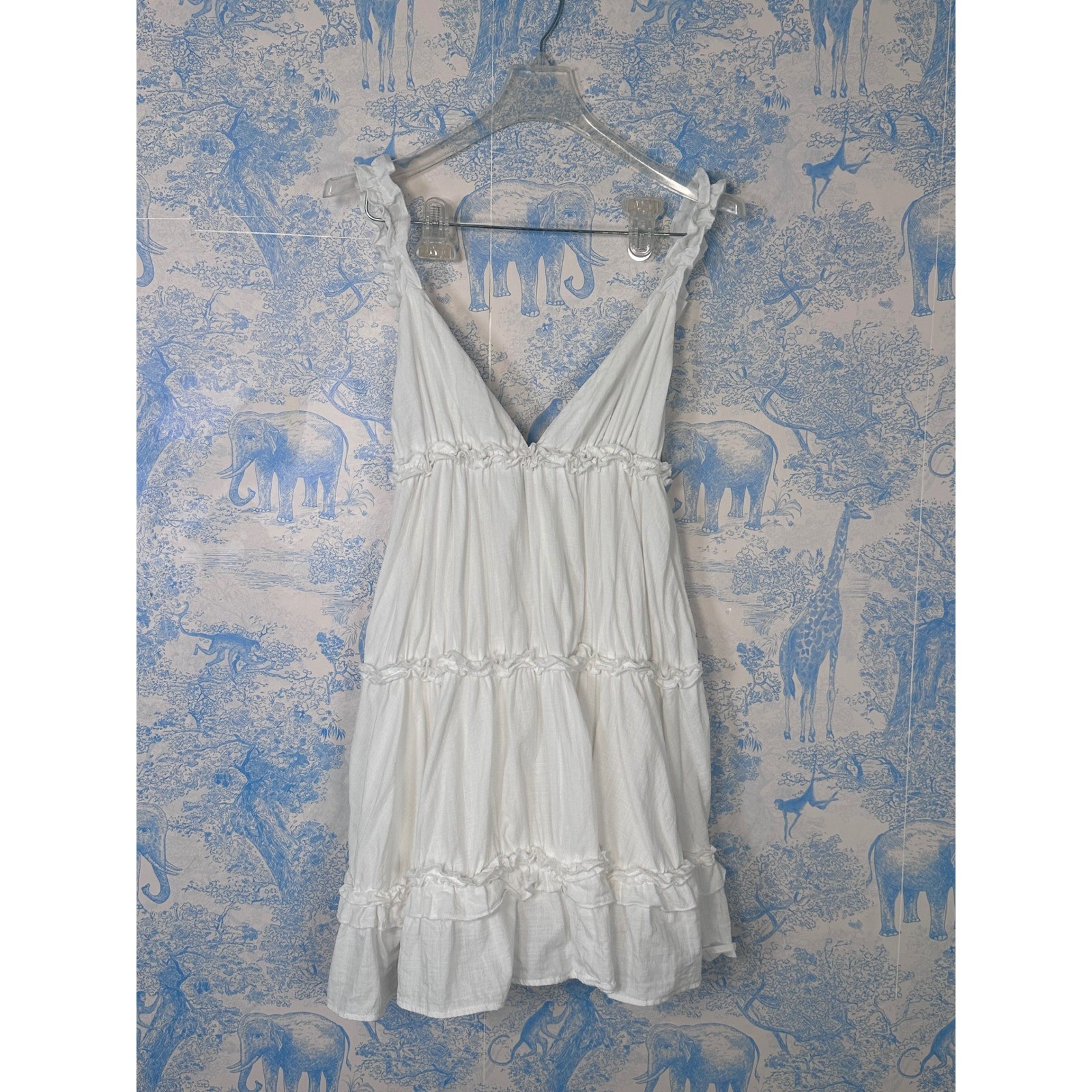 🩰 Princess Polly Ruffle Tiered Mini Dress Coquette Balletcore Cottagecore coast