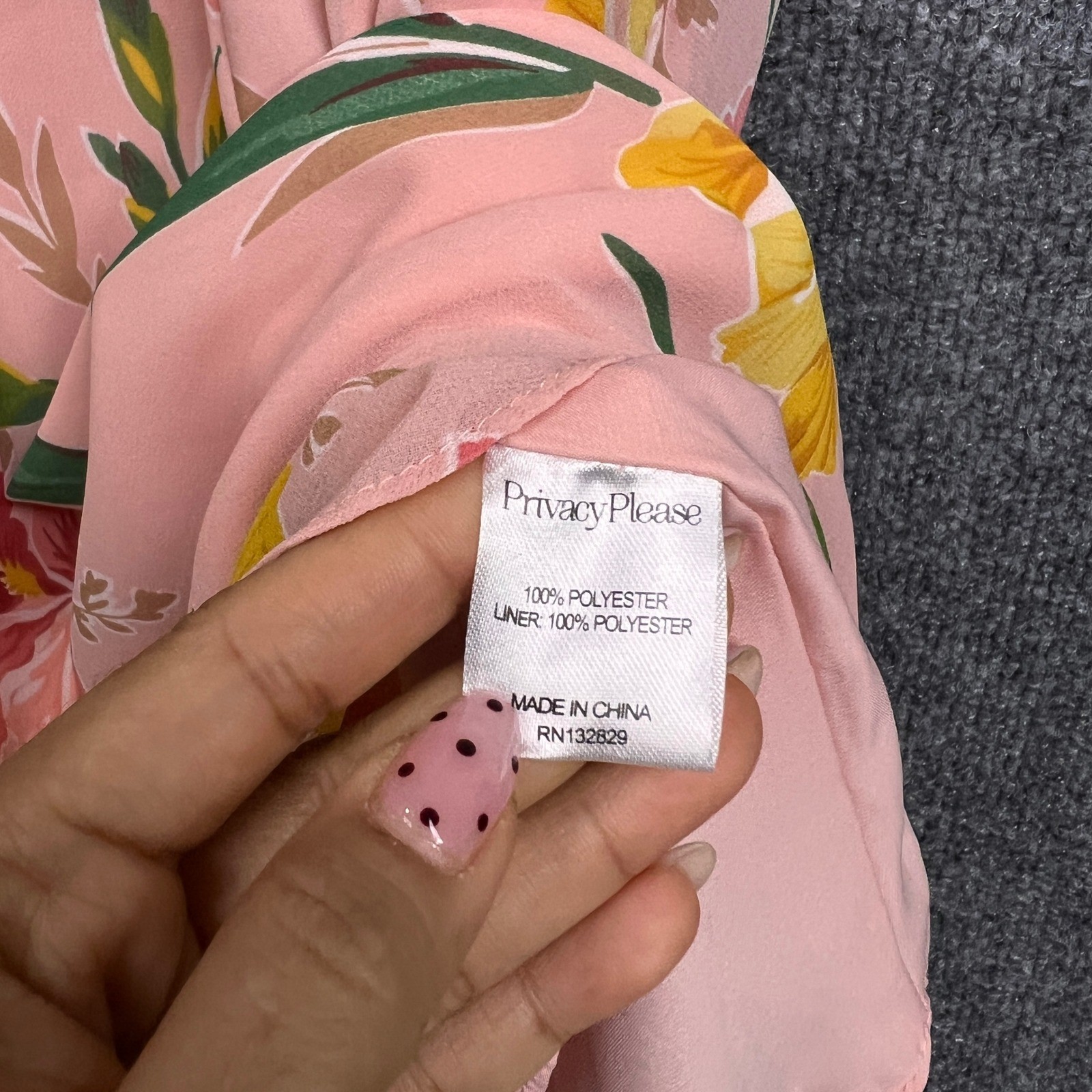 NEW Privacy Please x REVOLVE Lehunt Dress Pink Floral Halter Midi Dress XL