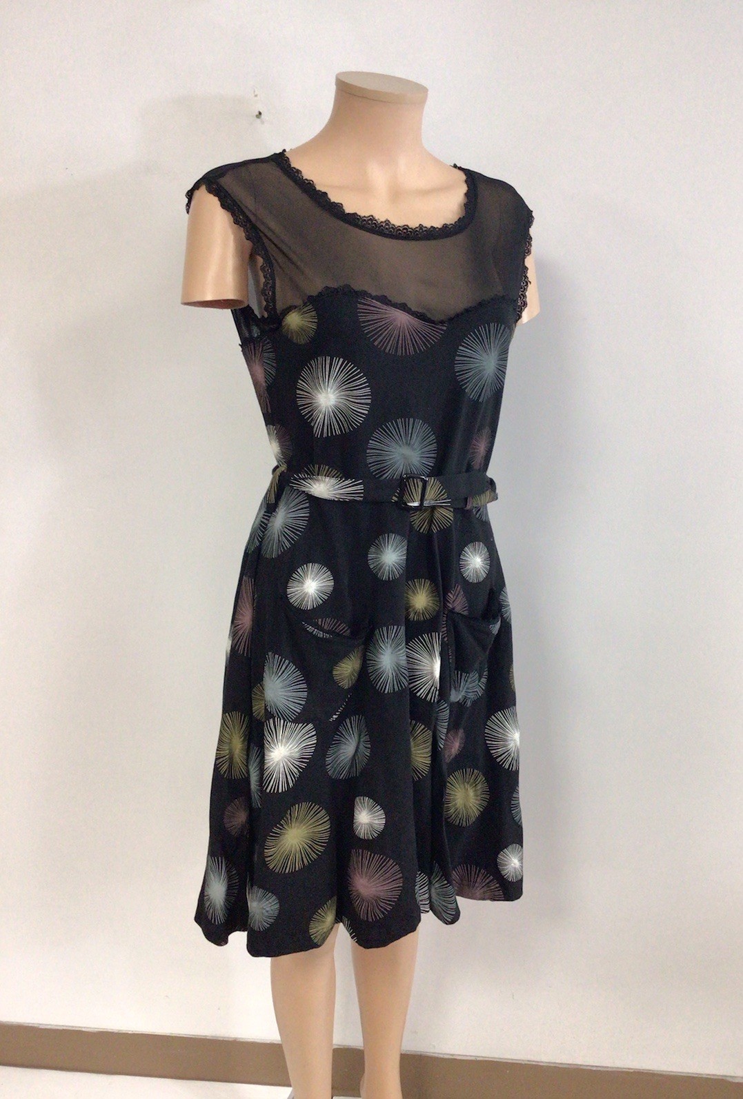 Effies Heart Dress Fairy Black Whimsy Womens Large