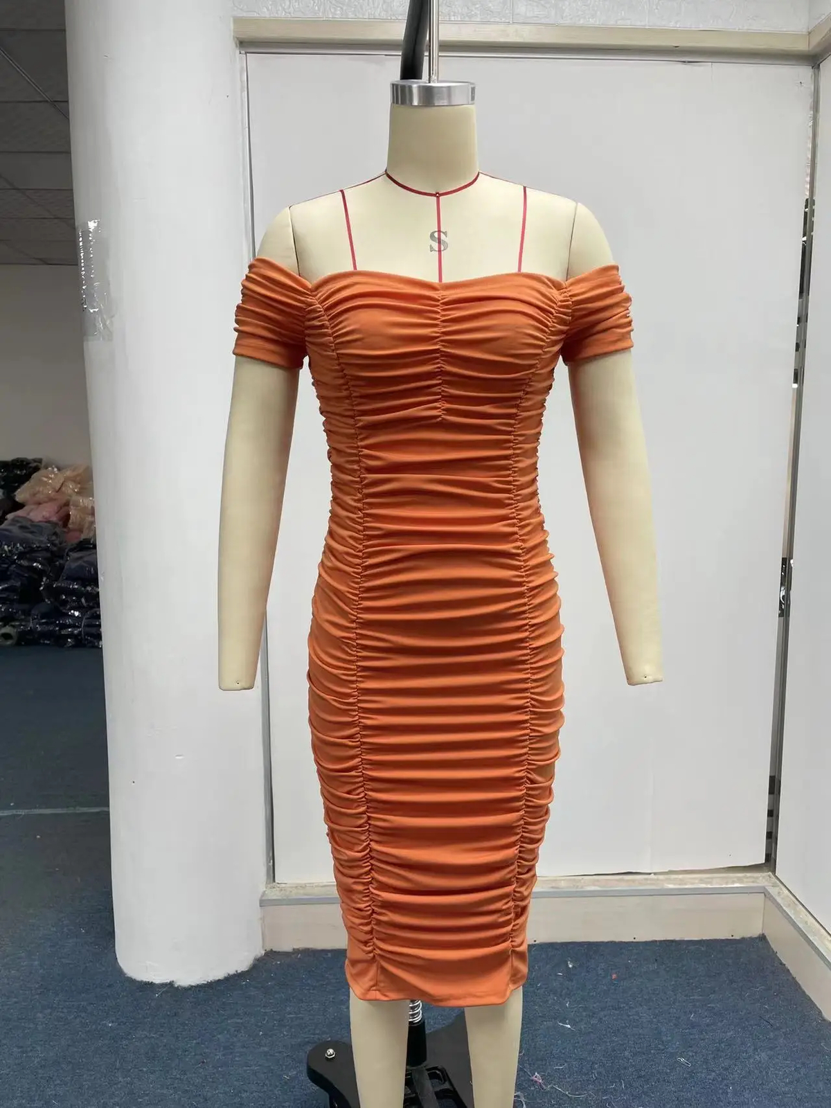 Solid Color Long Skirt, Elegant Temperament, Women’s Dress, One Shoulder Dress