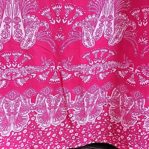 Unbranded Silk Blend Maxi Pink Floral Sleeveless Dress M