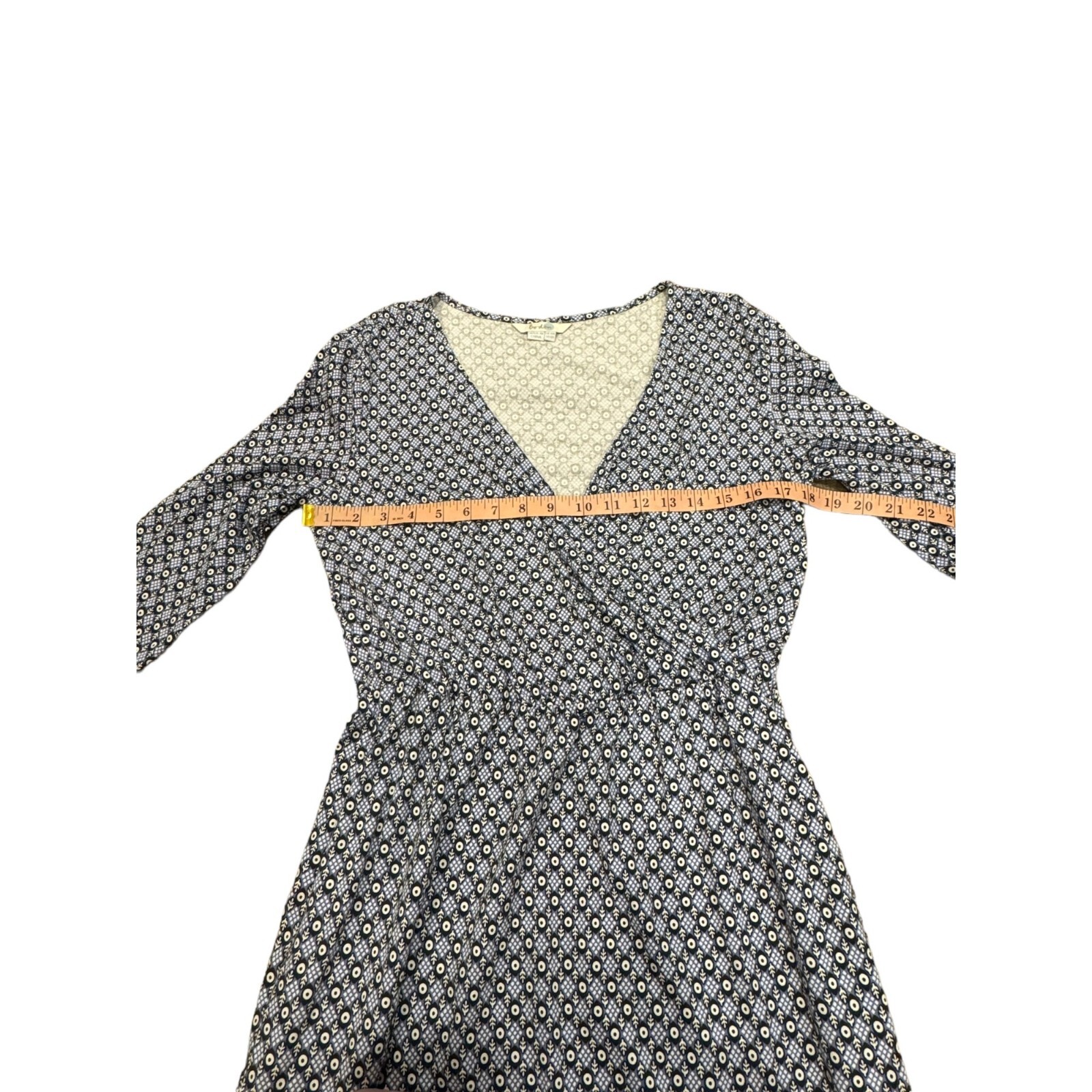 Boden Jersey Knit Cross Over V Neckline Dress Sz 6 Womens