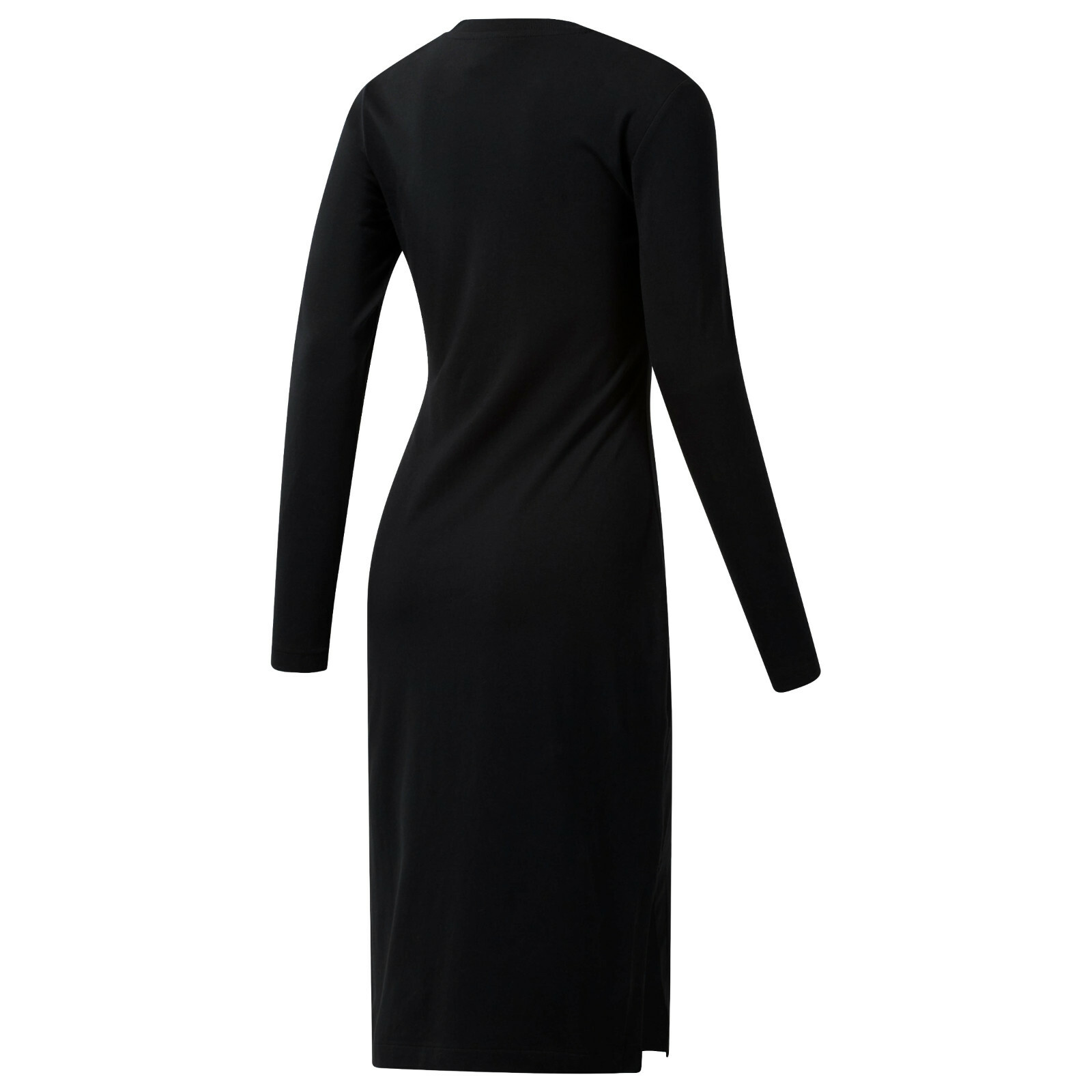 Reebok Long Sleeve Dress RRP £43 Split Hem Fitted Classic Sports Vector XS S M