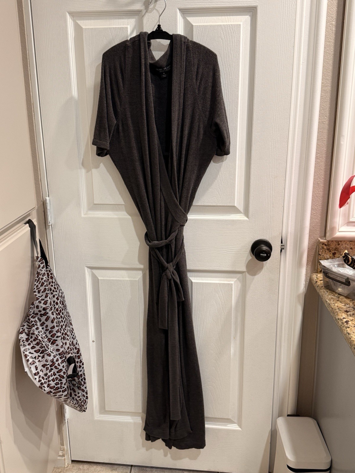 Barefoot Dreams Ultra Soft Rib Wrap Dress Terra Medium EUC