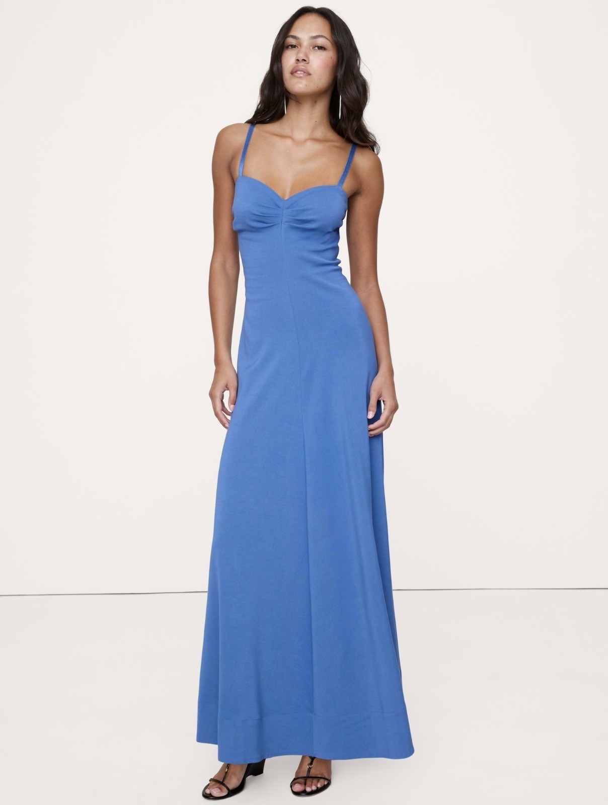 Banana Republic Stretch Sateen Sweetheart Maxi Dress Size 4 NWT RT$200