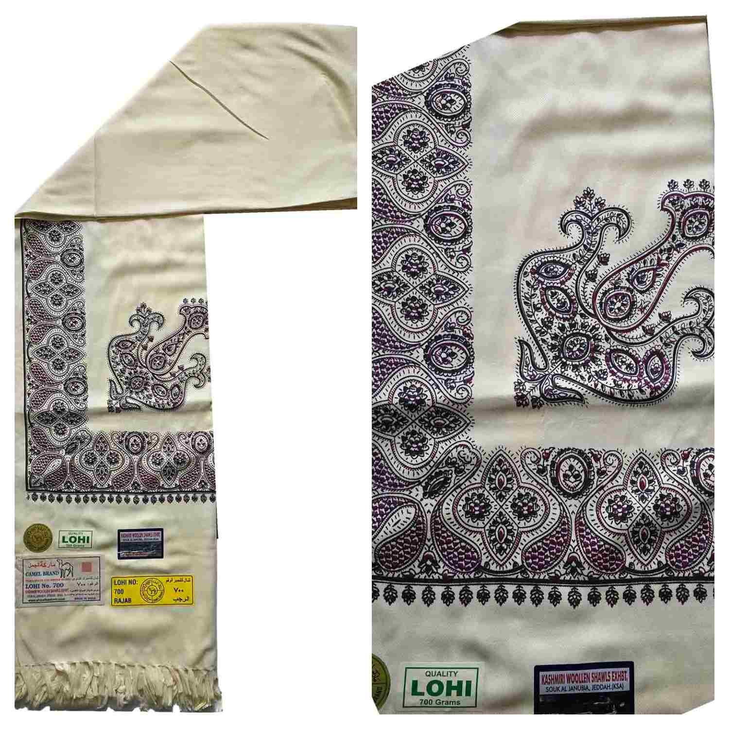 Premium Quality Yemeni Kashmiri Embroidered Shawl Parna Chadar 80″x 42″