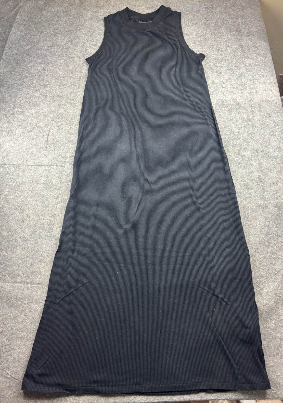 Richer Poorer Women’s M Thick Ribbed Maxi Tank Dress Jersey Knit Minimalist SEE