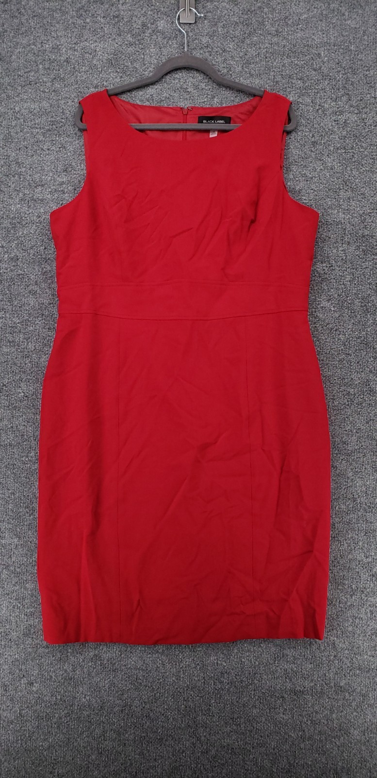 NEW Evan Picone Black Label Dress Womens 18 Plus Red Sheath Knee Length Lined