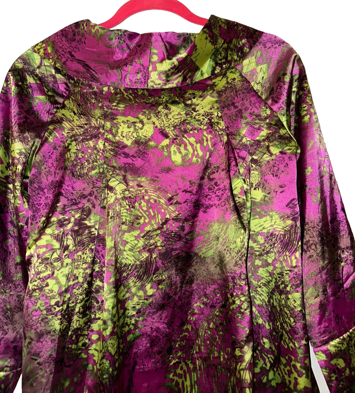 Chloe Silk Swing Dramatic High Collar and a Striking Mini Dress SZ 40