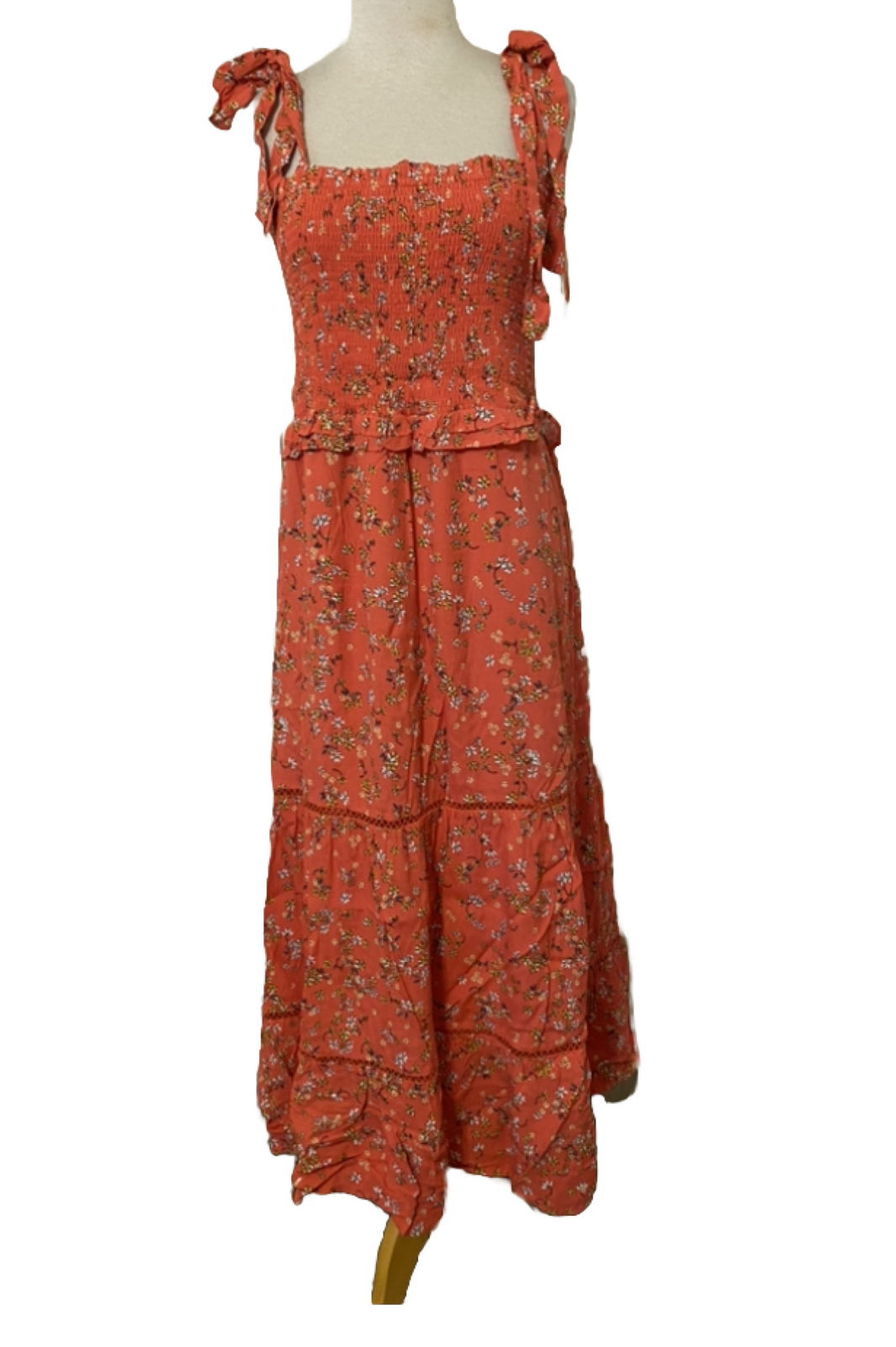 Lost + Wander Bohemian Maxi Dress Orange Everyday Adventures, Women’s Large