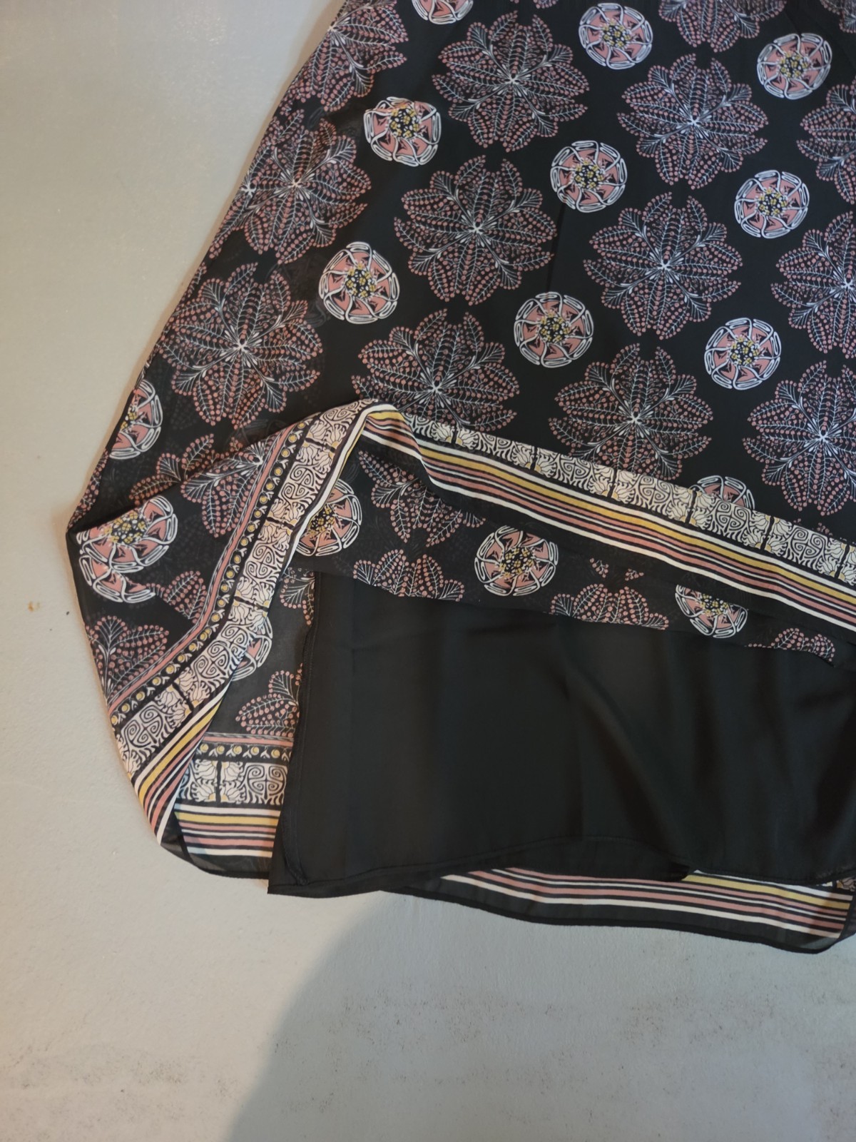 ​Max Studio Geometric Medallion Border Print Sleeveless Shift Dress Size XL