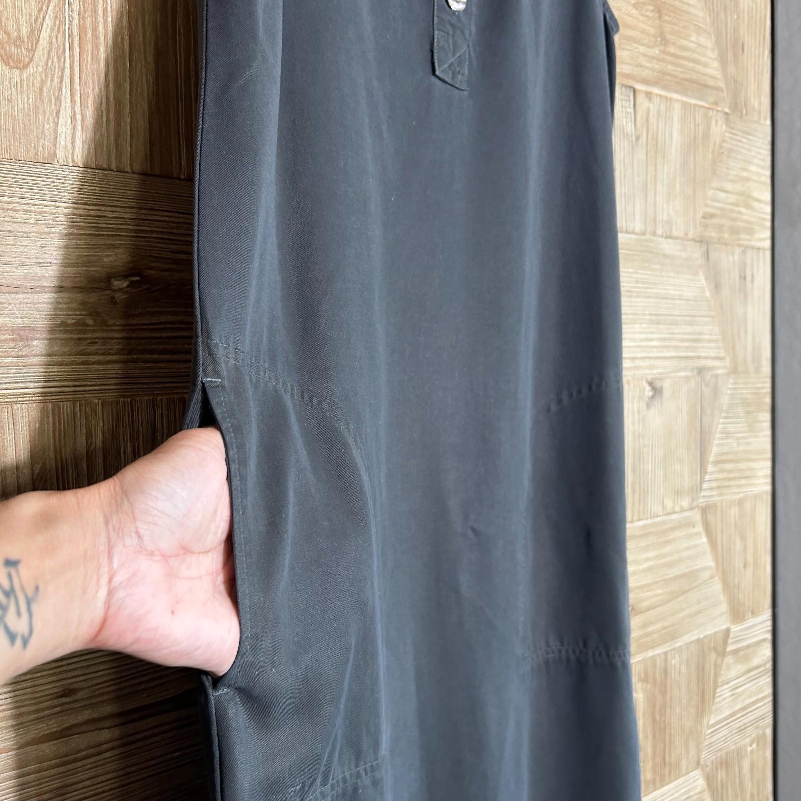 AKS Amy K Su Womens Minimalist Black Sleeveless Tencel Capsule Maxi Dress PXS