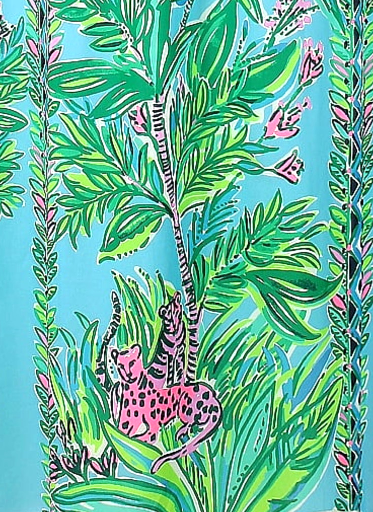 LILLY PULITZER SIZE 8 CHYANNA MAXI DRESS *BAMBOO FOREST* PORTO BLUE🦄