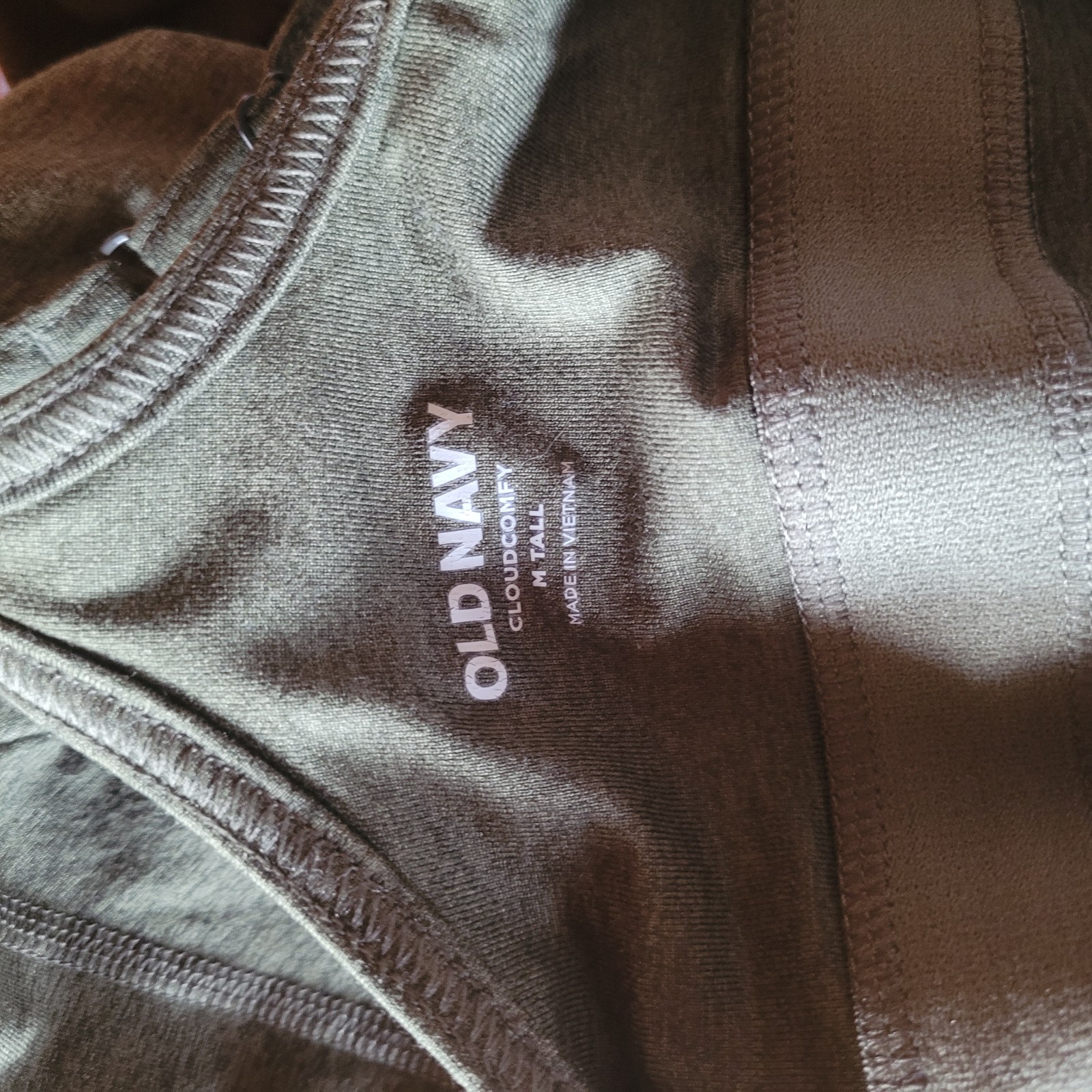 Old Navy CloudComfy Cami Athletic Dress Shelf Bra Bike Shorts Green Medium Tall