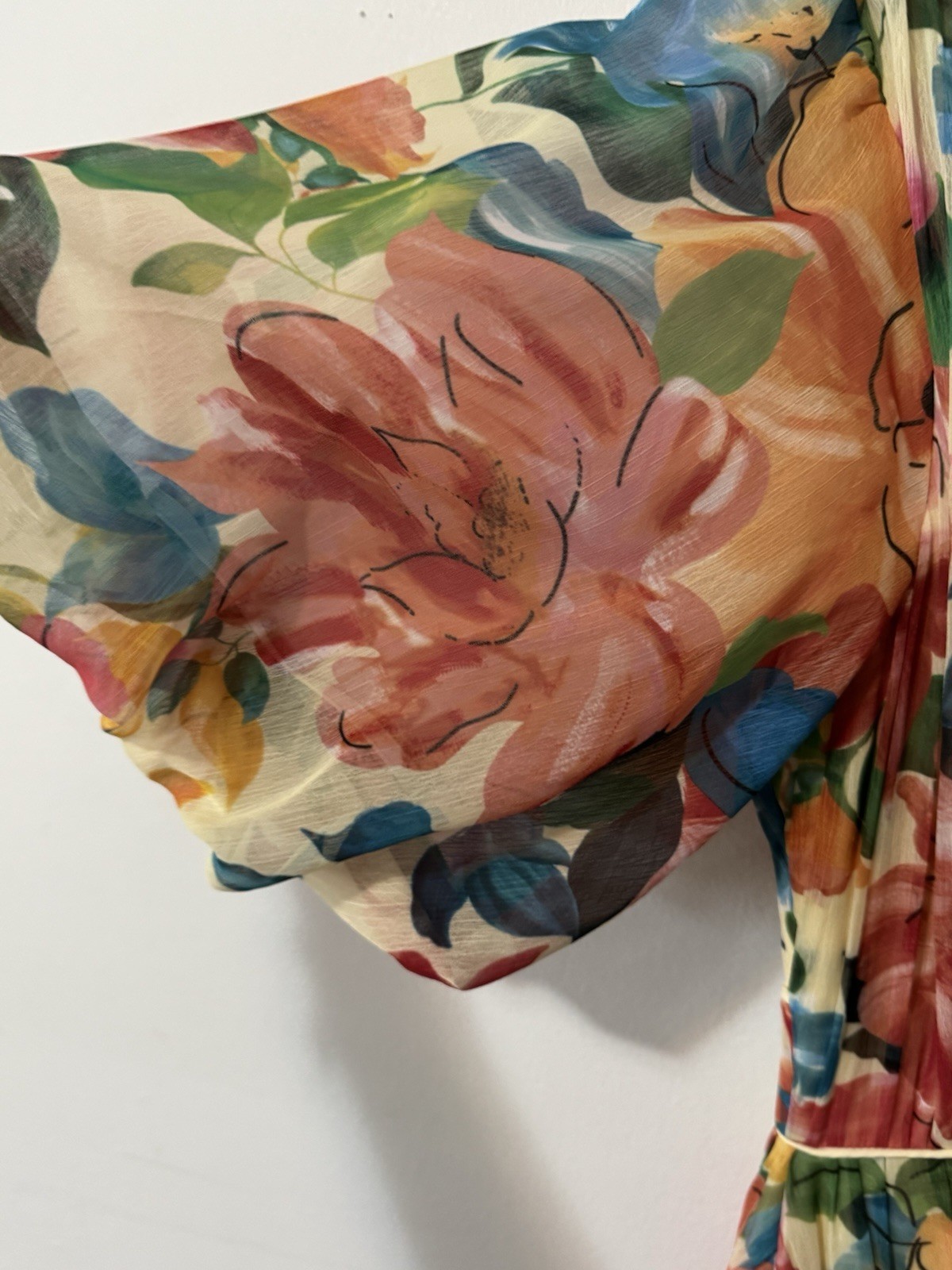 ONE33 SOCIAL puff sleeve Floral maxi Gown dress in floral Sz 12