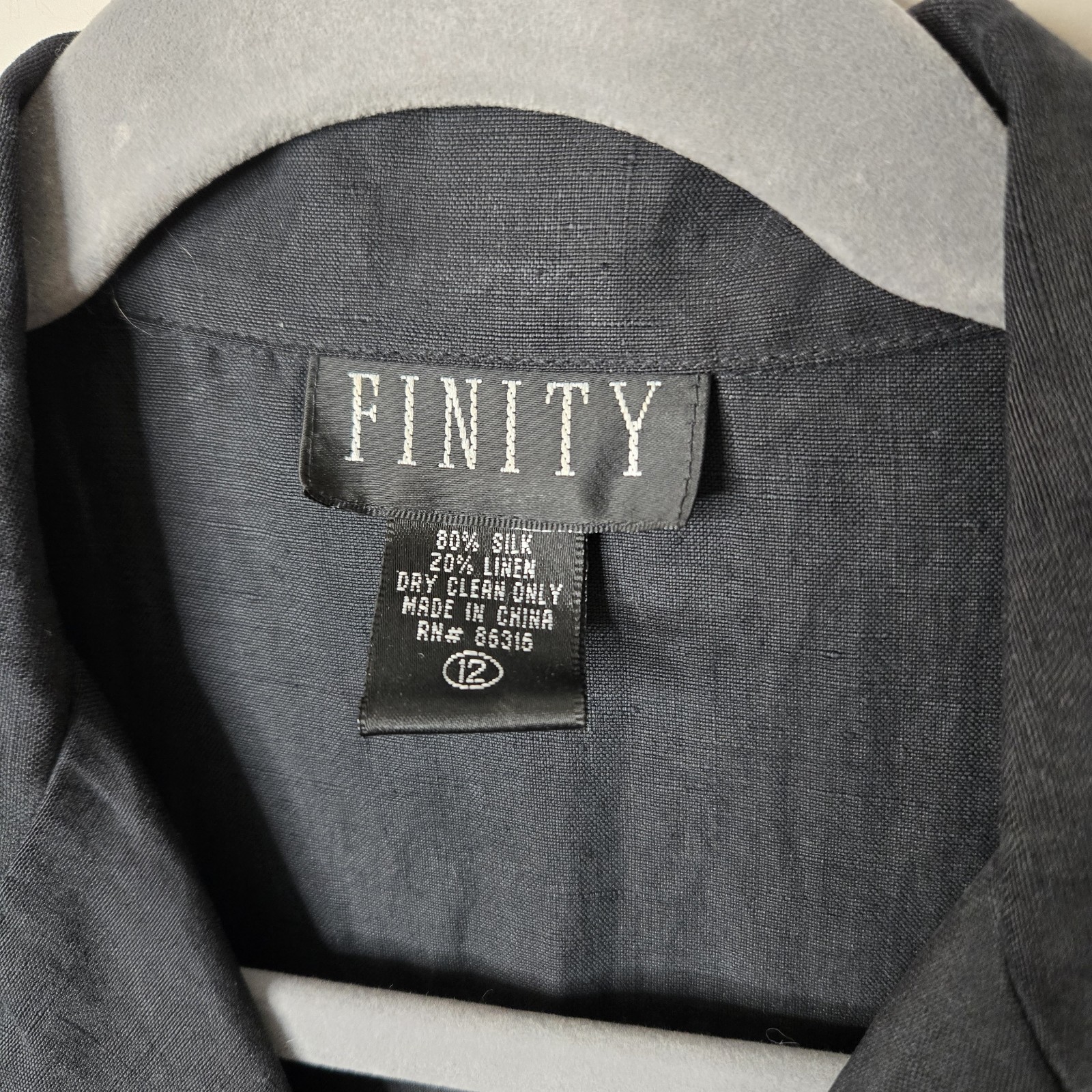 Finity Womens Dress Size 12 Silk Linen Button Front Maxi Normcore Minimalist