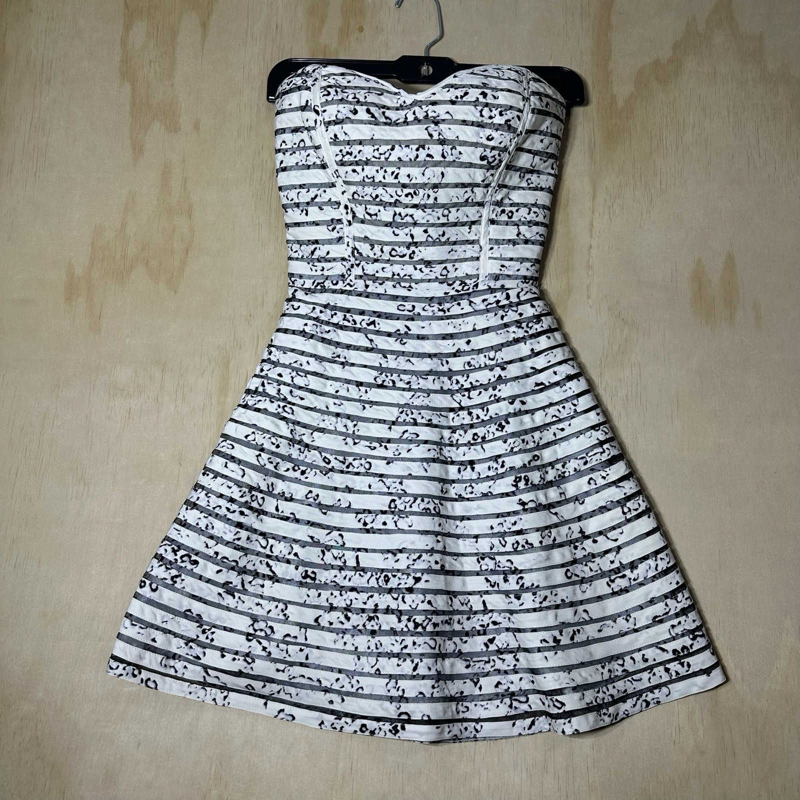 Parker Molly Strapless Silk Dress Graphite Clone In Graphite Clove Size Small