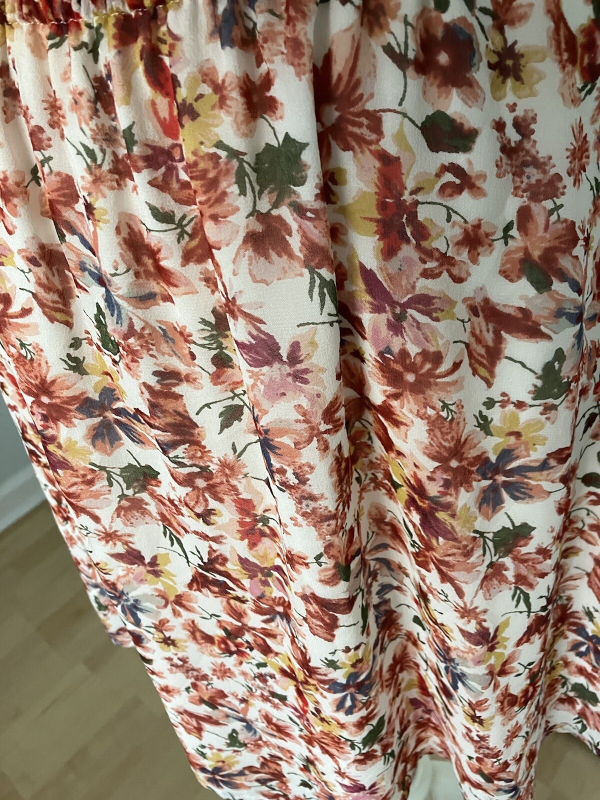 JOIE Reinelde NWOT Floral 100% Silk Mini Blouson Dress S