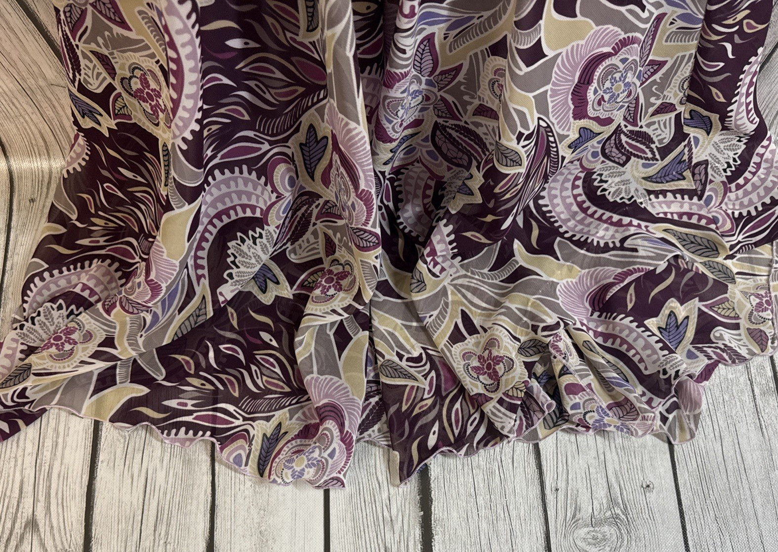 Rabbit Rabbit Rabbit Designs Dress Size 14 Floral Empire Waist Lined Boho