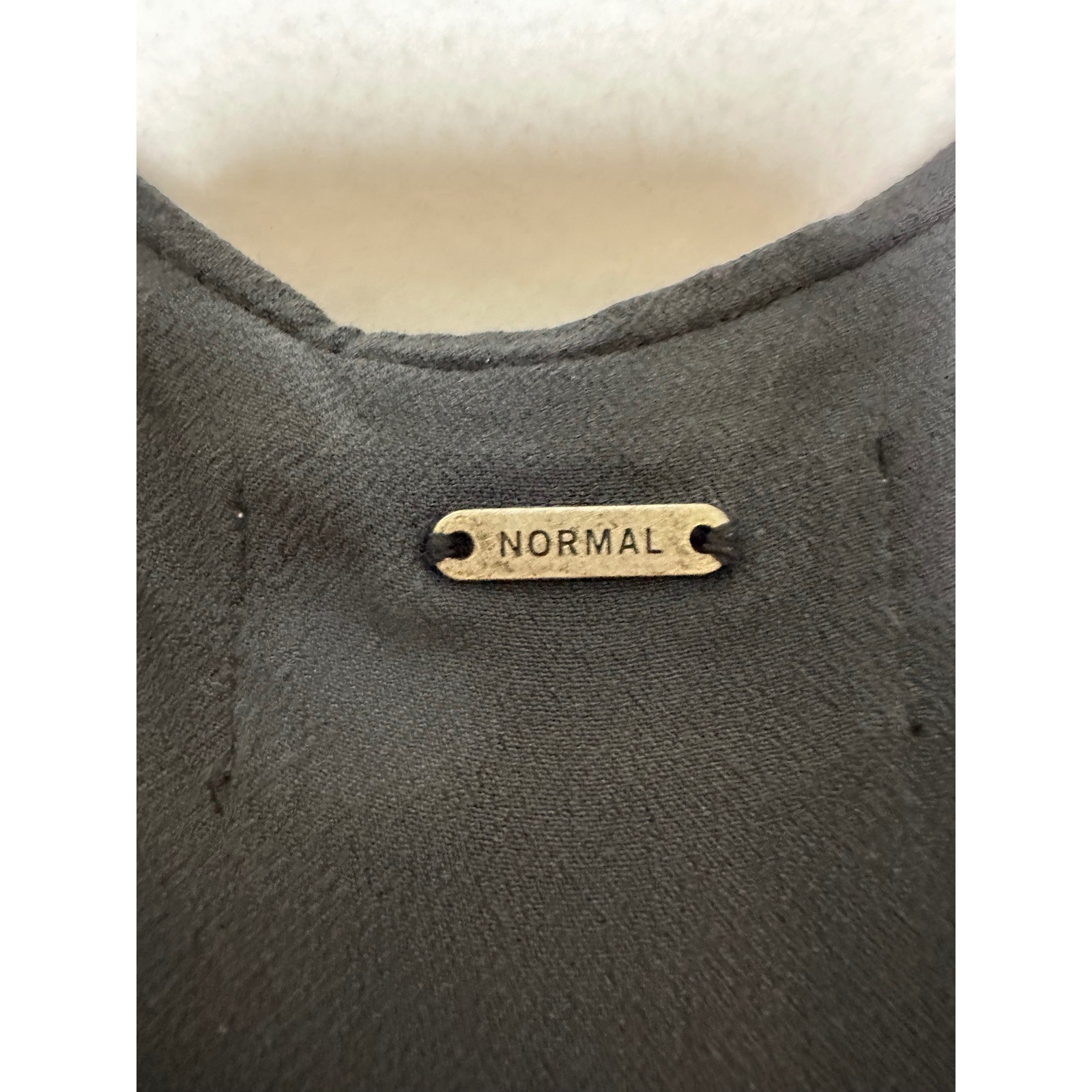 The Normal Brand Black Rayon Button Front Midi Dress Women’s S V-Neck