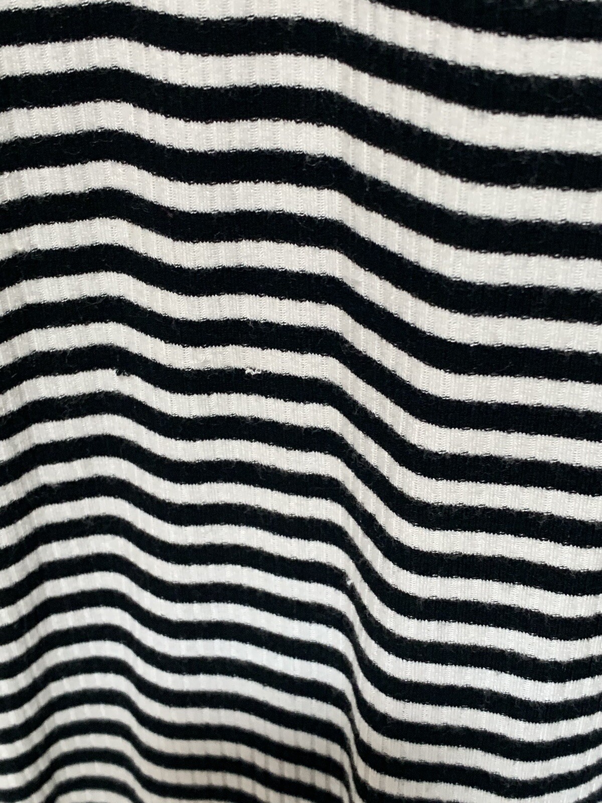 Velvet Torch Black White Striped Maxi Dress Size XS Lined Mock Neck Side Slit