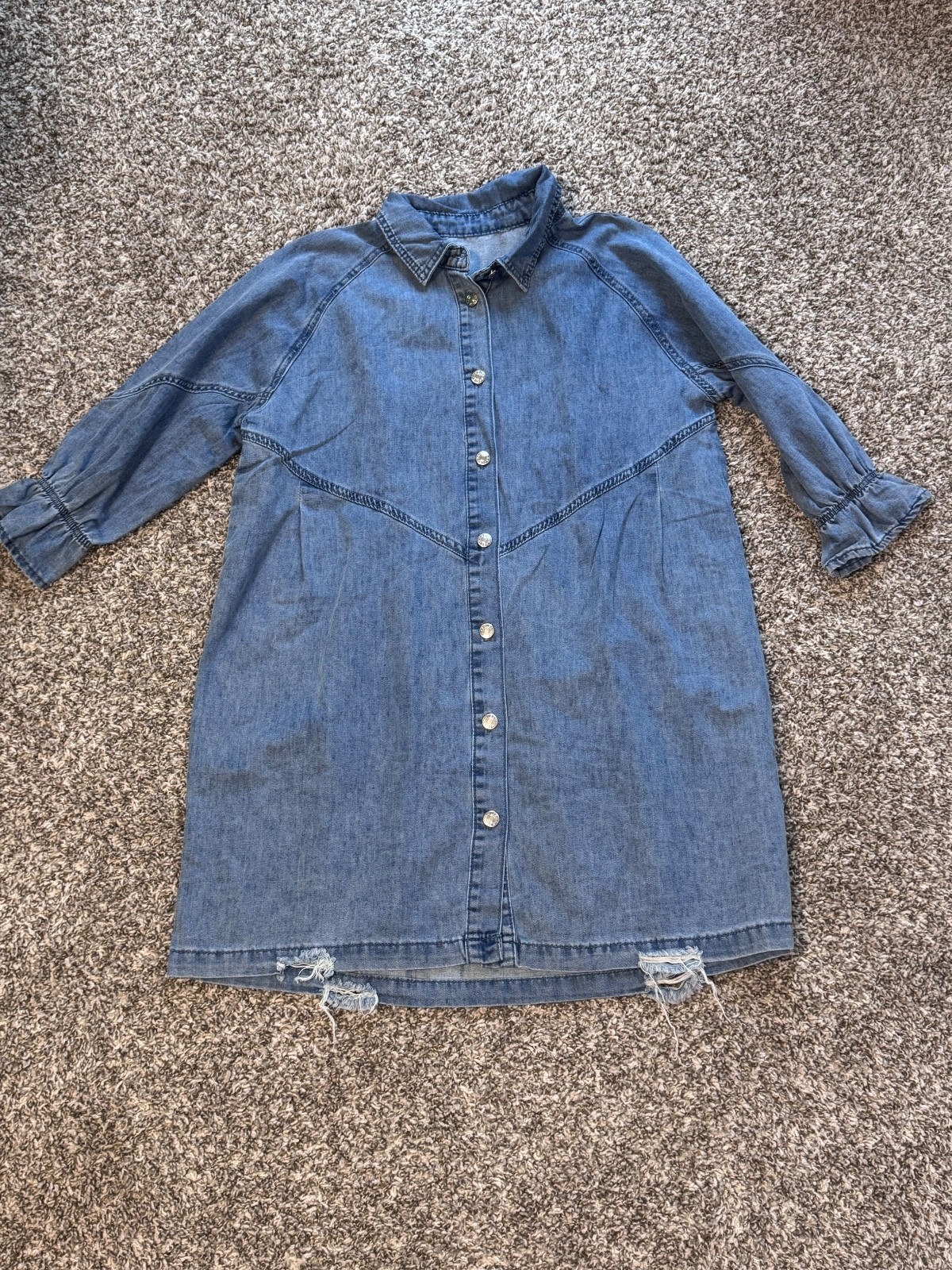 Blue Chambray Denim Shirt Dress / Tunic 💙