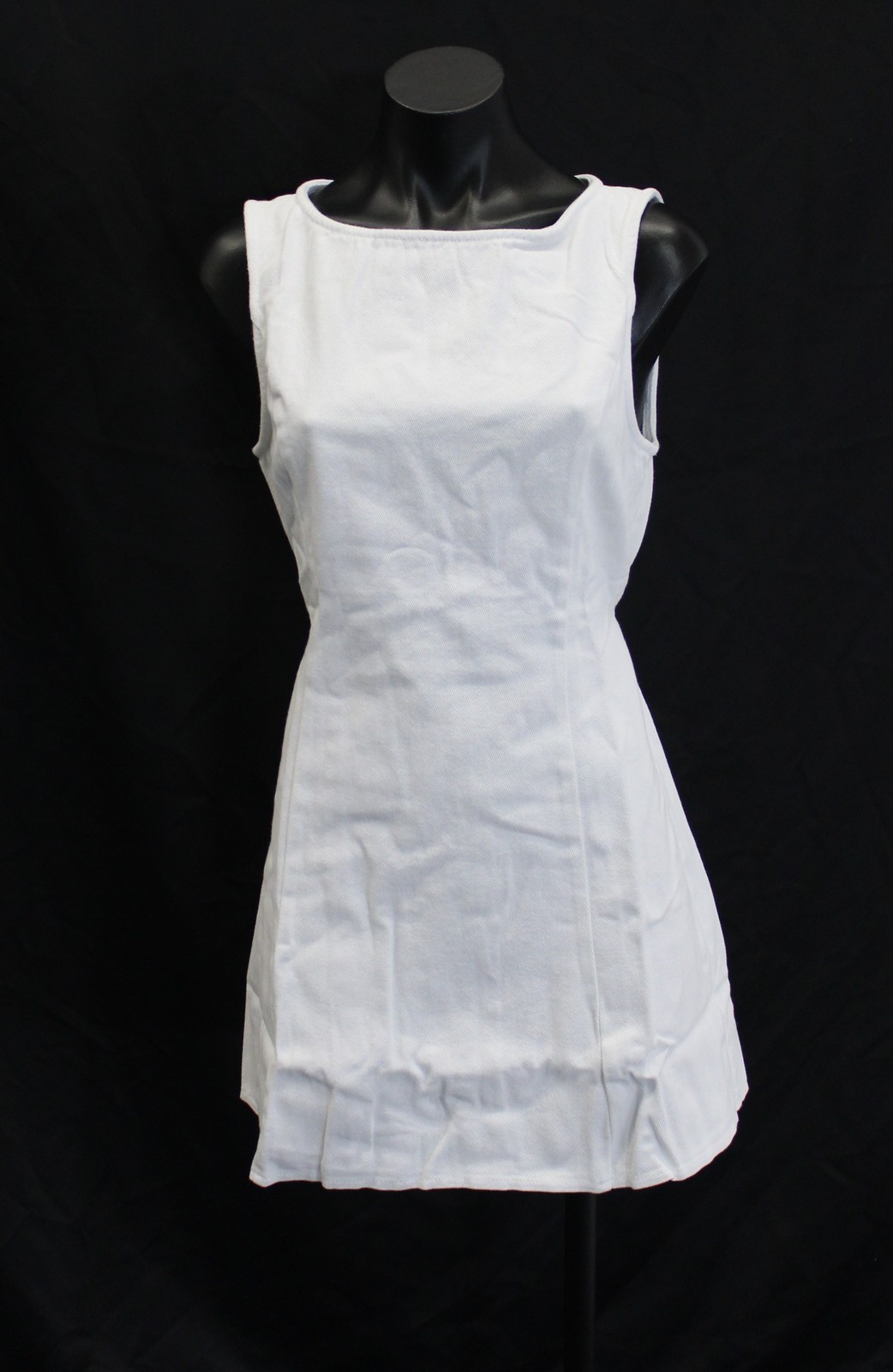 Peppermayo Women’s Rochelle Denim Mini Dress AC2 White AU: 12 (US: 8) NWT