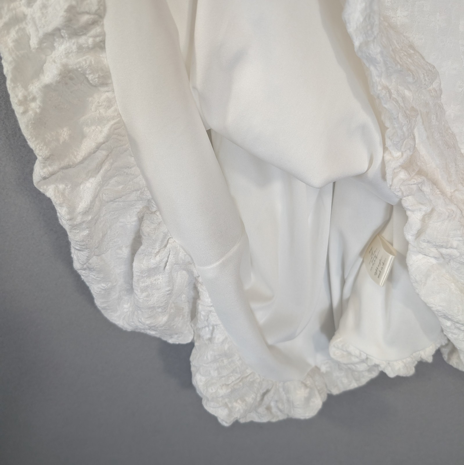Altar’d State Backless Bubble Hem White Eyelet Dress Size L Cottagecore Western
