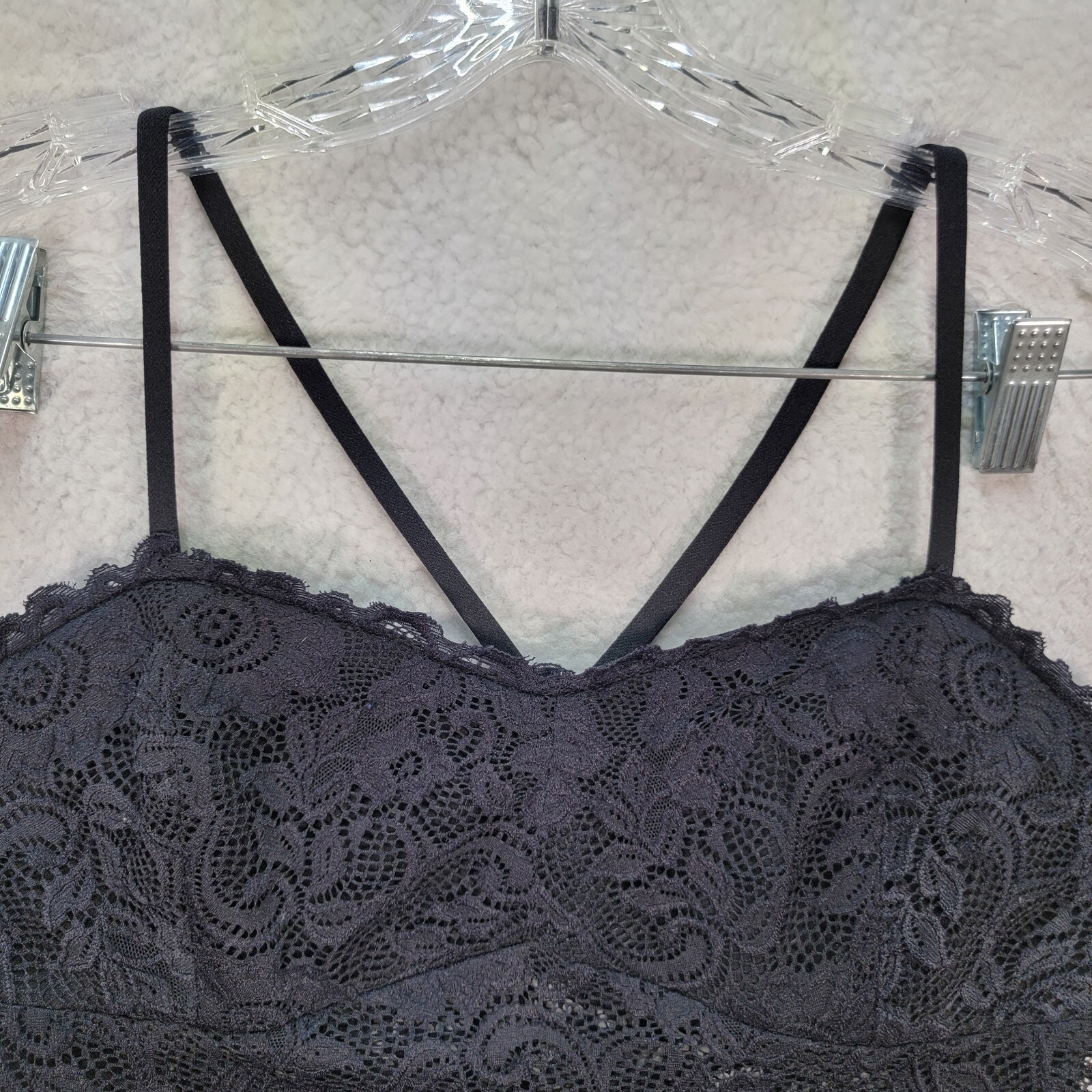Black Floral Lace Sheer Bustier Cut Out Bodycon Sexy Dressy Womens Dress Size L